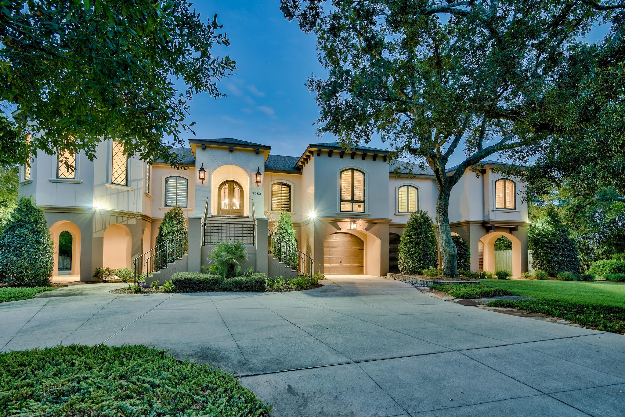 Welcome home, to your own personal paradise! *Check out the lifestyle video of this amazing property in the Photos section.* This luxurious waterfront home boasts almost 4,000 sq feet with 5 bedrooms, 4 full baths, executive office and 6 car garage. The grand drive way, adorned with oak trees, leads to an entrance to die for. The hand-crafted front door opens into the foyer, framed with custom sized Anderson windows, revealing breathtaking views of the Santa Rosa Sound. Upon entry you will immediately notice the attention to detail as the executive office features a beautiful fireplace and masculine coffered ceilings. As you make your way past the formal dining area, with 180-degree water views, the floor plan opens up into an entertainer's dream complete with wine cellar and wet bar! The chef's kitchen is a culinary masterpiece featuring custom cabinetry throughout,subzero wolf appliances, 2 dishwashers, and double island with breakfast bar overlooking the open living area. The dining space is completely wrapped in glass with views of the bird sanctuary, Friday night fireworks and post card worthy sunsets. Just beyond the French doors is over 1400 sq feet of outdoor living space; complete with outdoor kitchen, firepit, private dock with boat lift and covered fish cleaning station. Situated on almost an acre with 150 ft on the water, this is a coastal oasis with plenty of storage for your water activity equipment from paddleboards to jet skis, there's room for it all in the oversized garage with multiple entrances. The coastal lifestyle wouldn't be complete without making life a bit simpler with an elevator, directly accessed from garage and right off kitchen, making hauling groceries in a breeze. Separate from the other bedrooms, the Master suite is a pure oasis; featuring a private balcony and separate seating area complete with 180-degree water views. The master bath spared no detail, with separate his/her vanities and closets and full wrap around shower. This immaculate home is impossible to describe in words. It is simply a must see!