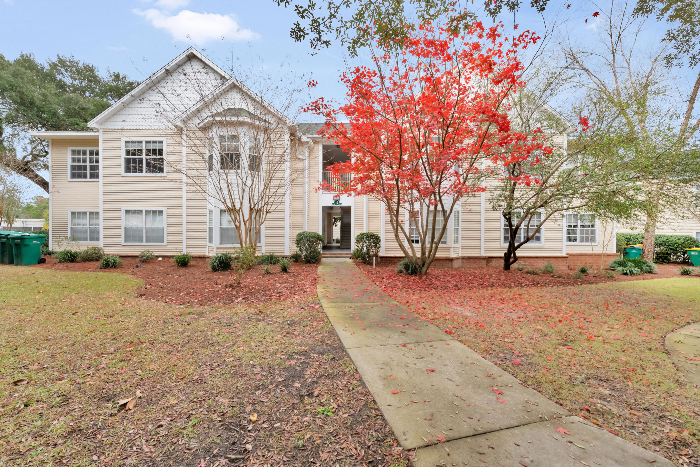 Gorgeous second floor, very private bay window home. Home was upgraded with new paint, new stainless steel Kenmore appliances; microwave, smooth top range, dishwasher, refrigerator with LED lighting and bottom freezer with ice maker, SS double sink with new chrome faucet and 3CM Granite counter tops on white kitchen cabinets. Light fixtures in entryway, dining area, hallway, kitchen, and baths. All baths have granite counter tops, sinks, faucets, mirrors and towel bars. Tile floors in the kitchen and baths. Wood look floors in 2014 through out the rest of the home. Living room has a bay window and a TV niche for added floor space. New chrome door knobs and door locks.