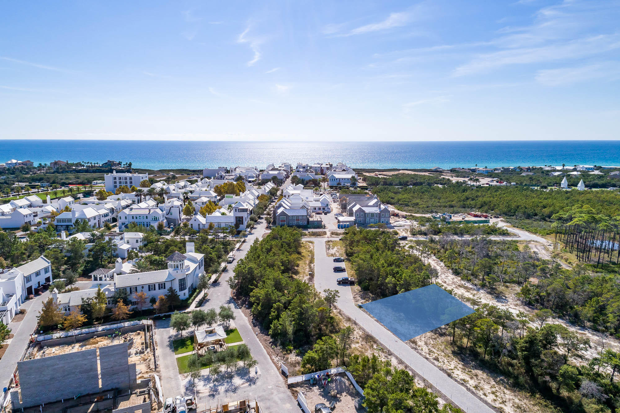This generous corner courtyard homesite, fronting Turtle Bale Pedestrian Path to the west, features on-site garage parking and is just steps away from Papilio Park.
Nestled on 158 acres along the emerald waters and serene white sand beaches of Northwest Florida's Gulf Coast, Alys Beach is a New Urban community created with the highest standards for beauty, sustainability, and quality of life. White masonry homes are inspired by the harmonious architecture of Bermuda and Antigua, Guatemala. Courtyards meld indoor and outdoor spaces. Parks and trails preserve the wonder of a unique coastal habitat.