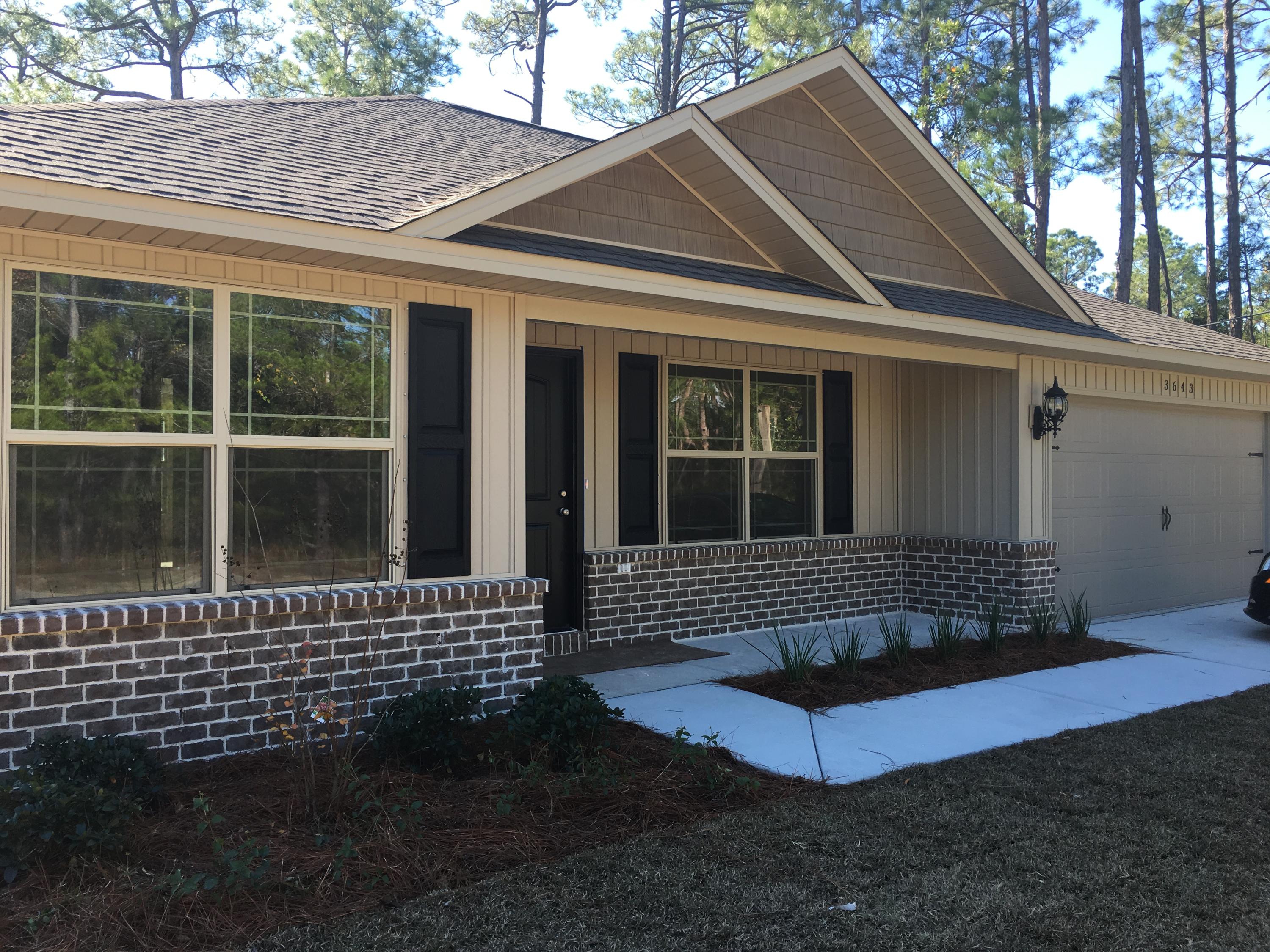 To Be Built! Beautiful New Home with brick accent on the front. Nice Modern cabinets, lighting fixtures, plumbing fixtures. Granite counter tops in the kitchen and bathrooms. Tile floors in Kitchen, Master bath, Hall bath. Ceiling fans in the Master Suite and the Living room. Energy Efficient home with quality windows, insulated exterior doors, ceiling and exterior walls. Laundry Room inside house. Master Suite has a walk-in closet. 14 SEER Heat Pump.