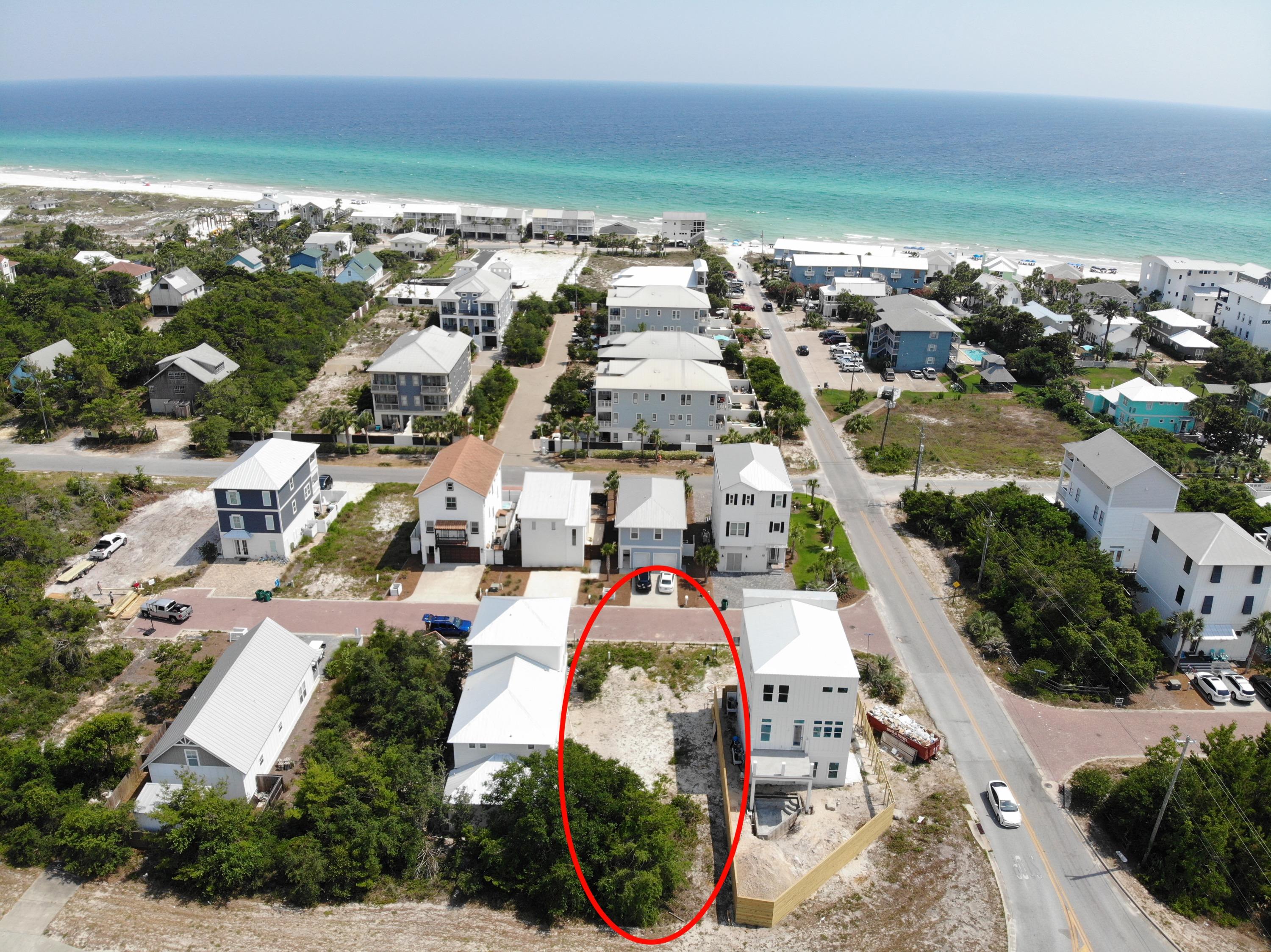 This Inlet Beach lot is the premiere location to build your dream beach home, just two blocks from the beautiful white sand beaches and the emerald green waters of the Gulf of Mexico. The Waterside Phase II neighborhood at Inlet Beach is a small community of 14 homesites with no build out time. This is a popular area surrounded by shops and restaurants. Just a quick bike ride will lead you the the infamous Rosemary and Alys Beach. This lot is 1 of only 3 lots left in this neighborhood and is ready to have a gorgeous beach house build on it. Don't wait and miss this golden opportunity, Call now!