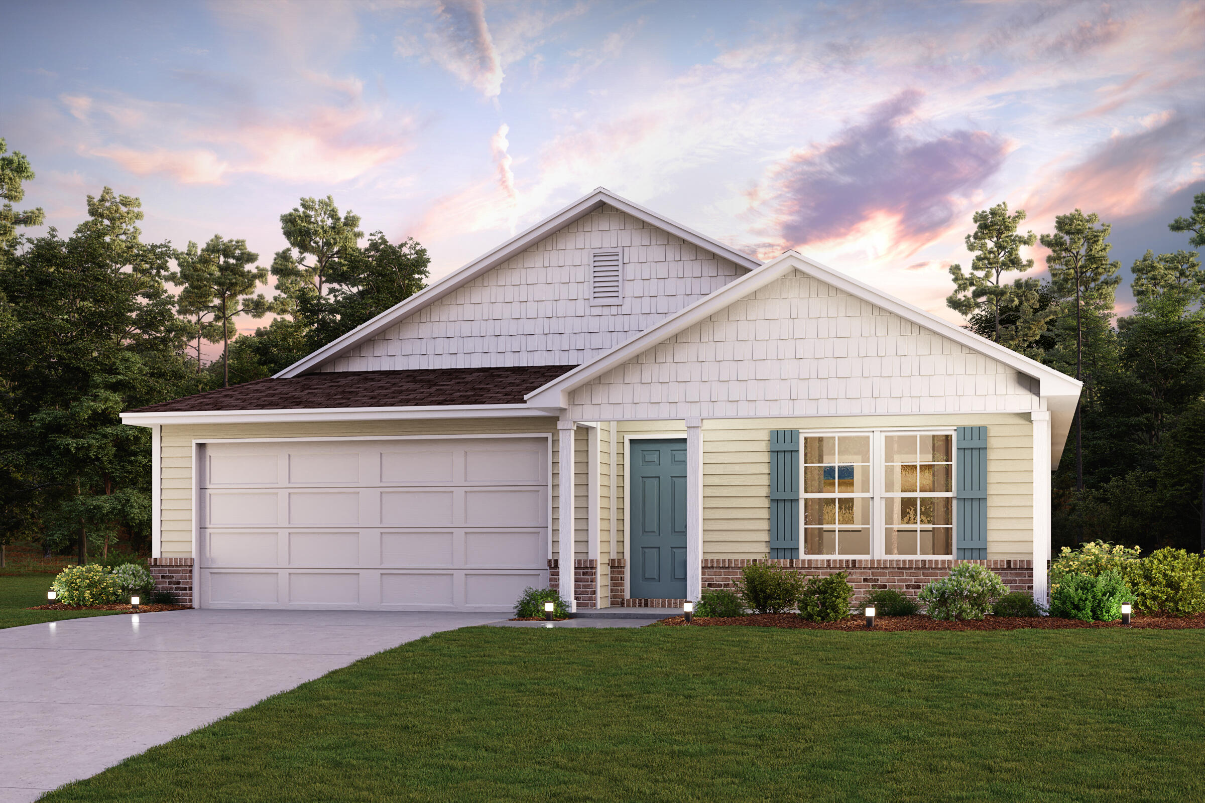 Come check out this BEAUTIFUL NEW Single-Story Home in the Cross Creek Community! The desirable Covington Plan boasts an open design encompassing the Living, Dining, and Kitchen spaces. The Kitchen features gorgeous cabinets, granite countertops, and Stainless-Steel Appliances (Includes, Range with Microwave hood, and Dishwasher).  Additionally, the primary suite has a private bath with dual vanity sinks and a walk-in closet. This home also includes 3 more bedrooms and a full secondary bath.
