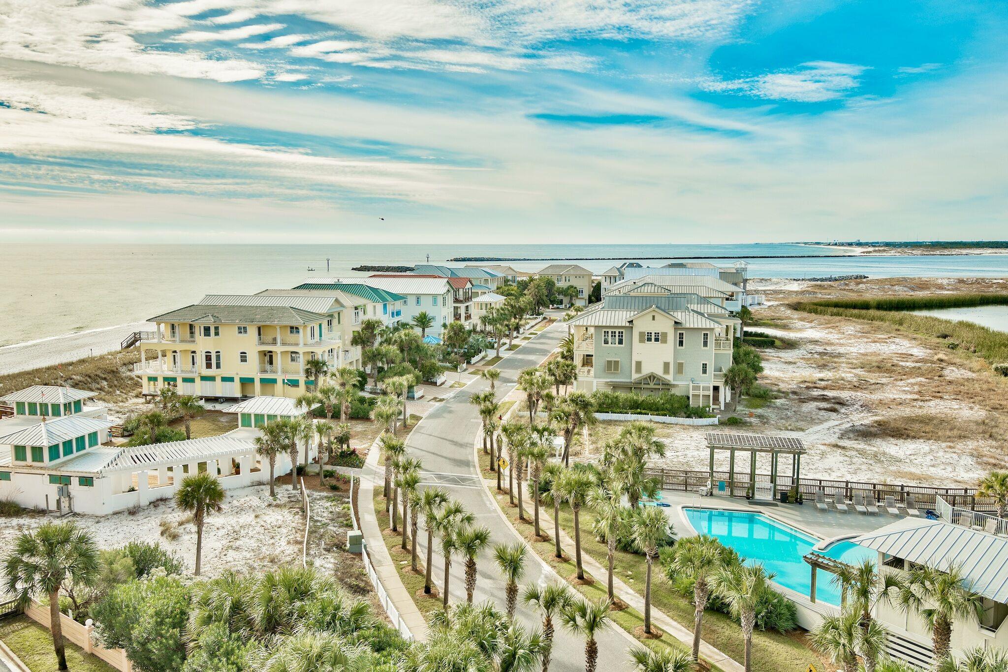 Beautiful Top floor 2B/2B. Great rentals, breath taking Jetty Views and Sunsets. All new EFCO doors and windows. New King mattresses/box springs. Artful decor, original artwork, 3 flat screen TVs. Carpet bedrooms, tiled baths, kitchen and LR. Plantation shutters, new Averte shades on sliding glass doors. Quartz counters. Floor plan modernized with BR entry's at 45 degree angle. Adj. 1 BR unit also for sale, door can be eliminated.