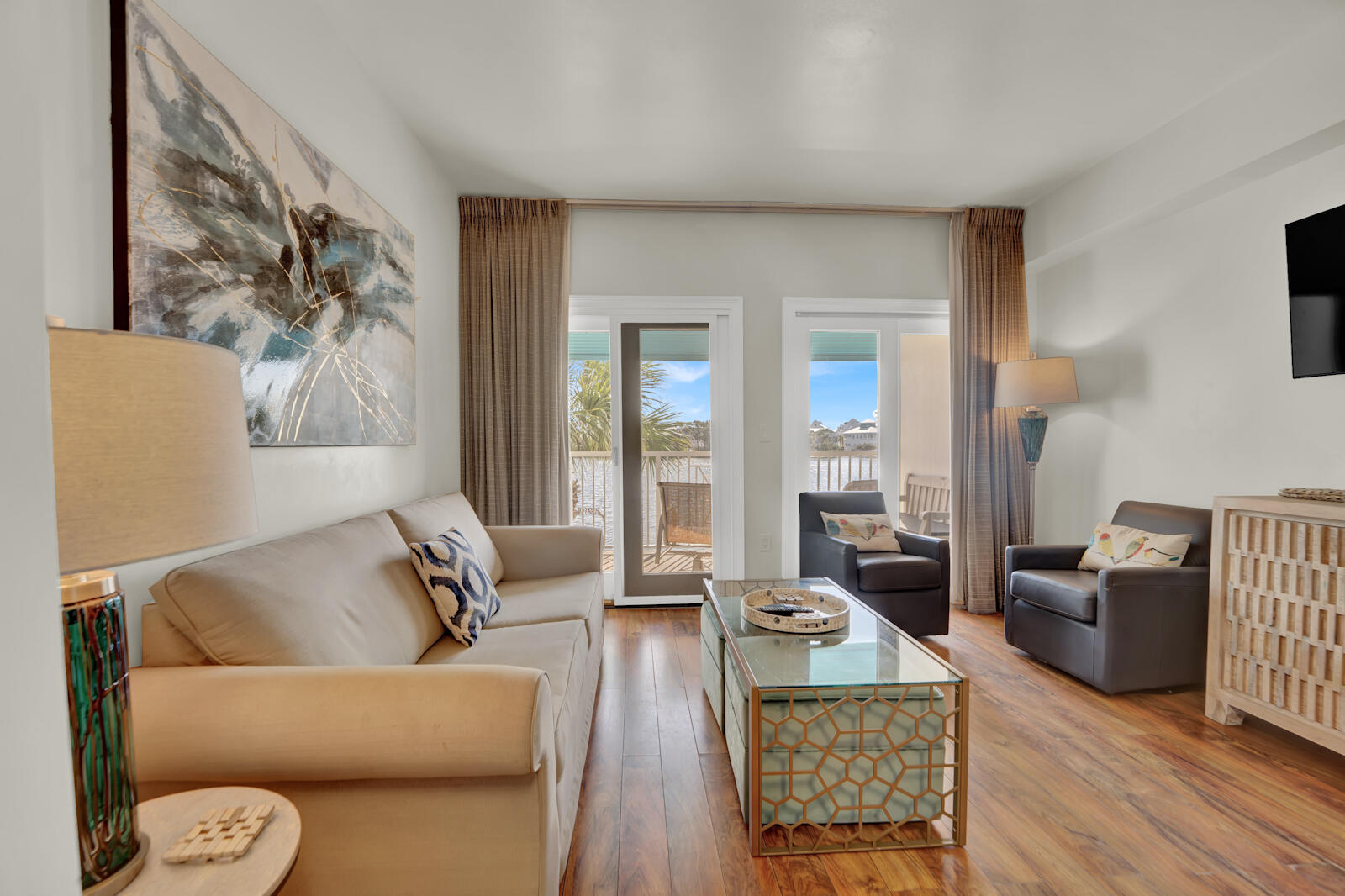 Located in a beautiful private luxury community, this unit has the atmosphere of pure paradise. Newly renovated with the feel of costal luxury. This property is located just 2 minuets from the world-renowned vacation spot known as 30A, where you will find many activities and fine dining restaurants. This unit is an income producing machine with guest from all over the world wanting to visit. This unit produces excellent rental income as well. From basketball courts to tennis courts to multiple pools to choose from, these amenities are top notch! This unit sleeps up to 4 people. This is a must-see condo unit, so don't miss out!