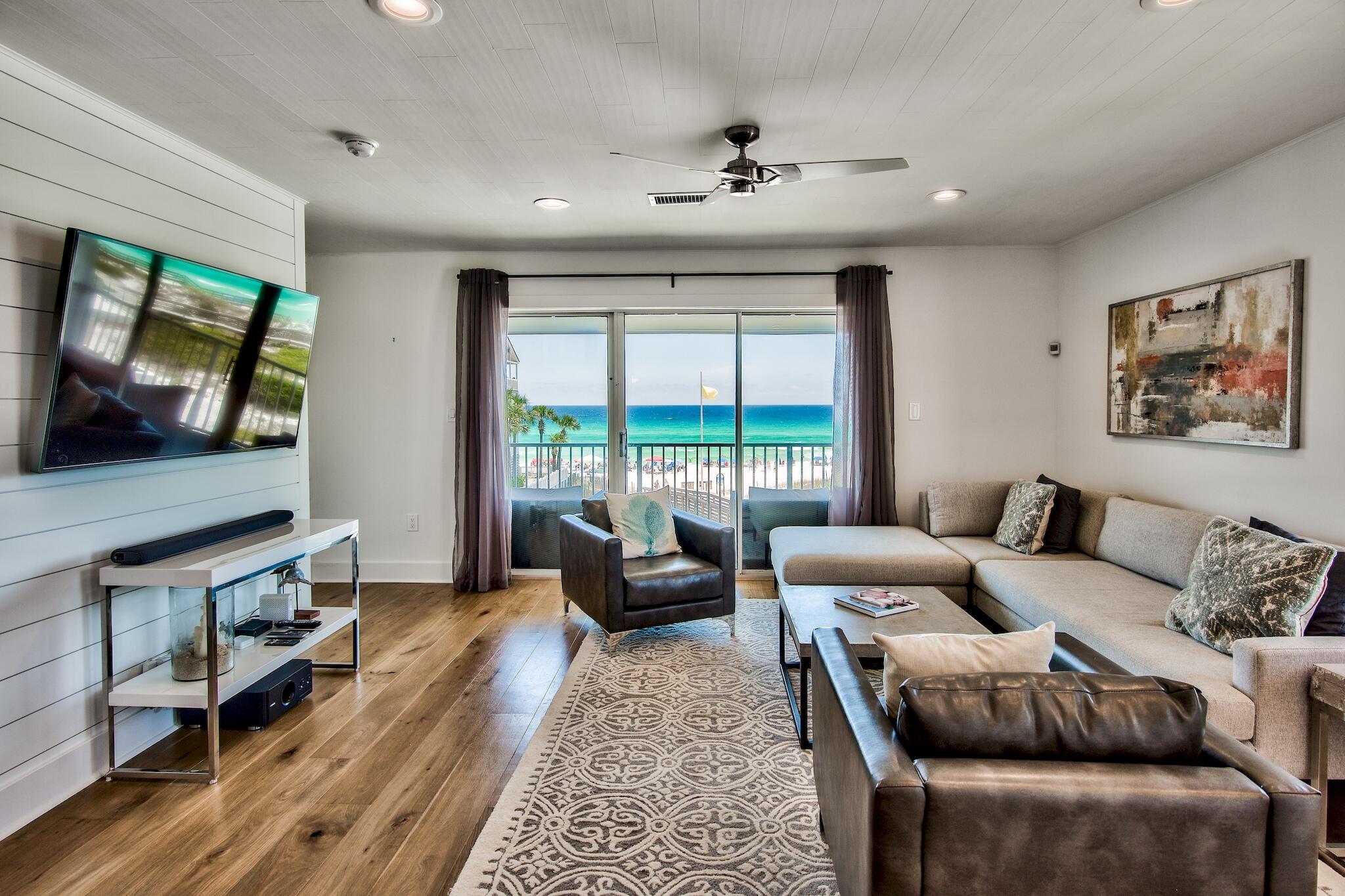 A step above the rest and offering stunning gulf views, unit 631 at Beachside Villas is a rare find. This newly renovated 3-bedroom unit has been upgraded with the finest European appliances, shiplap throughout, new flooring and luxurious bathrooms. The owners didn't spare any expense when bringing a new life to this property. Another bonus, the entire complex just went through a total exterior renovation including new roofs, hardie-board siding, exterior paint, windows and sliding glass doors. Unit 631 is also an incredible rental property with over $100K in proven income for 2022. 

The complex of Beachside Villas offers 2 pools (1 heated in the off season), tennis courts, shuffleboard, and a clubhouse with bathrooms by the pool. Docks with lake views and fishing. Community grill area. Easy beach access. Eastern Lake is right outside for your paddle boarding and scenic views.