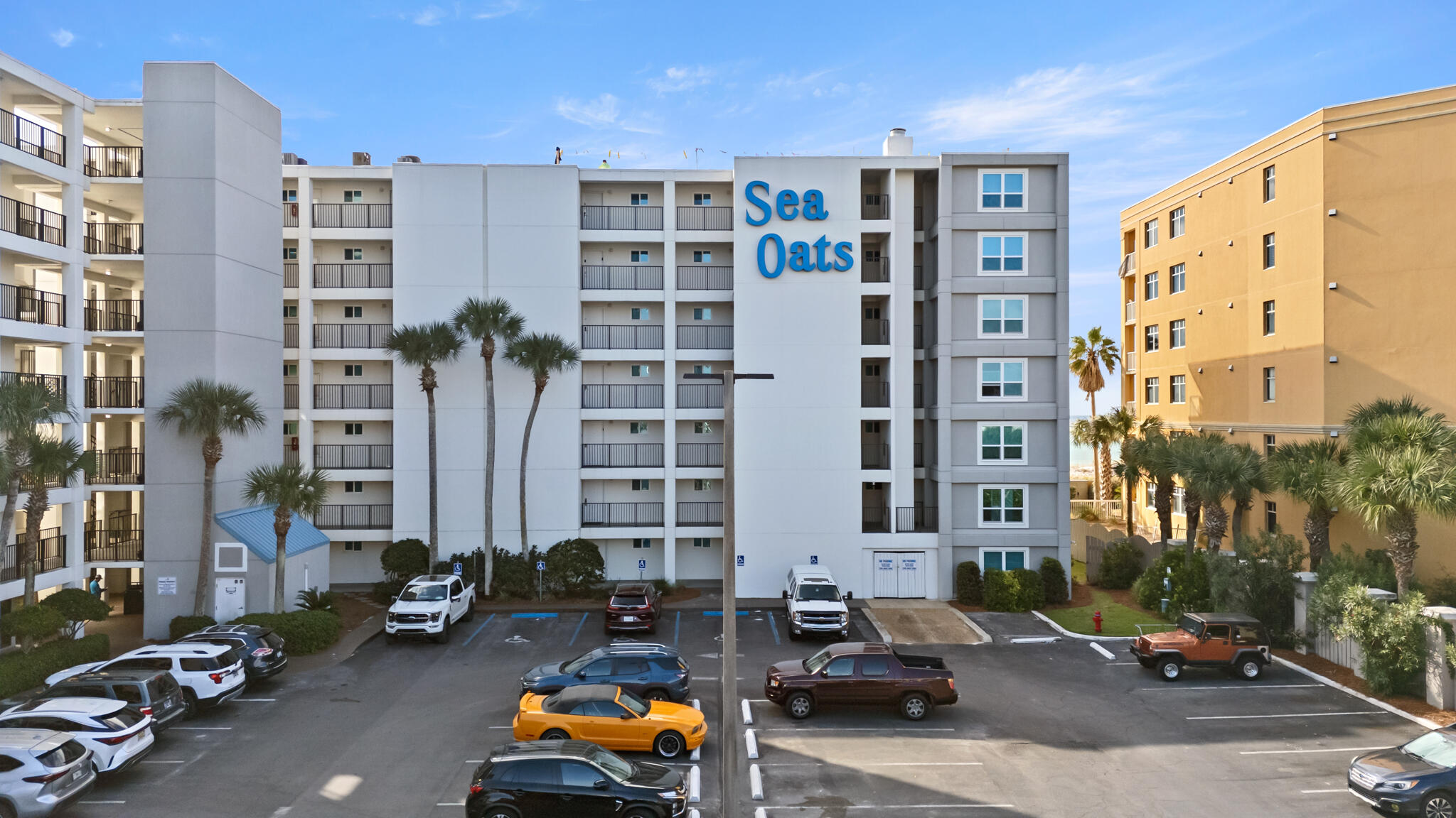 Welcome to your dream Coastal Vacation Condo/Home, or make it a rental machine! 
Breathtaking 2nd-Floor Corner Unit with Stunning Gulf Views.  SHORT WALK to Okaloosa Island Pier AND The Boardwalk, Spacious unit, with easy access to the Pool and Beach. ONLY one flight of stairs or use the elevator. Again, Outstanding Gulf views from the Master bedroom, perfect place to wake up to the sounds of the Gulf waves, or from the open Living, dining, and kitchen area! There is plenty of room to spread out without feeling cramped. The recent TOTAL RENOVATION OF bedrooms, bathrooms, kitchen, living, dinning and flooring will CHECK ALL YOUR YES BOXES.  NOTE almost 1,400 sq ft of luxurious living space!!! CHECK OUT THE PHOTOS AND DOCUMENTS. CALL TODAY TO SEE!!!