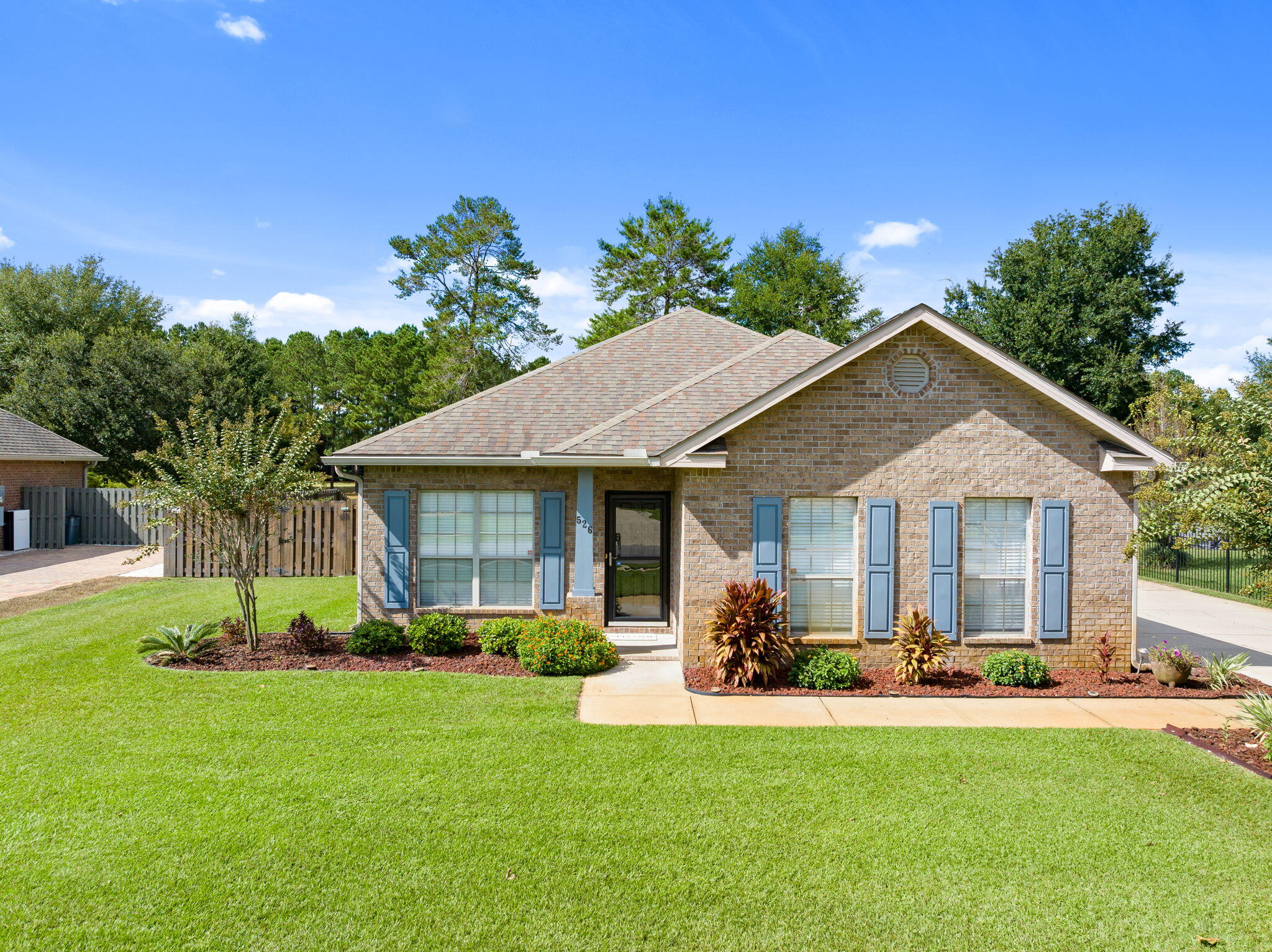 Welcome to The Gardens at Hammock Bay! Available soon, a beautiful, picturesque 3 bedroom (plus flex room/office) 2 bathroom lakefront brick home in a highly sought after neighborhood. Be impressed with the curb appeal and attention to detail the owners have invested into this home. The side entry garage allows additional driveway space for your vehicles. Once in the home you will sure take notice of the clean appearance, tile flooring and granite countertops with the cherry-colored wood cabinets. This split floorplan offers a private master bedroom with lake views. The screened in porch offers a sanctuary to enjoy your mornings or recharge in the evenings with the peaceful setting overlooking the lake. The fenced in backyard offers additional privacy for the family or your furry friends. Cable TV and washer/dryer included! Dog friendly, restrictions apply. If approved, a one-time $250 pet fee and $25/mo pet rent will apply, per pet. A one-time $150 lease admin fee applies.