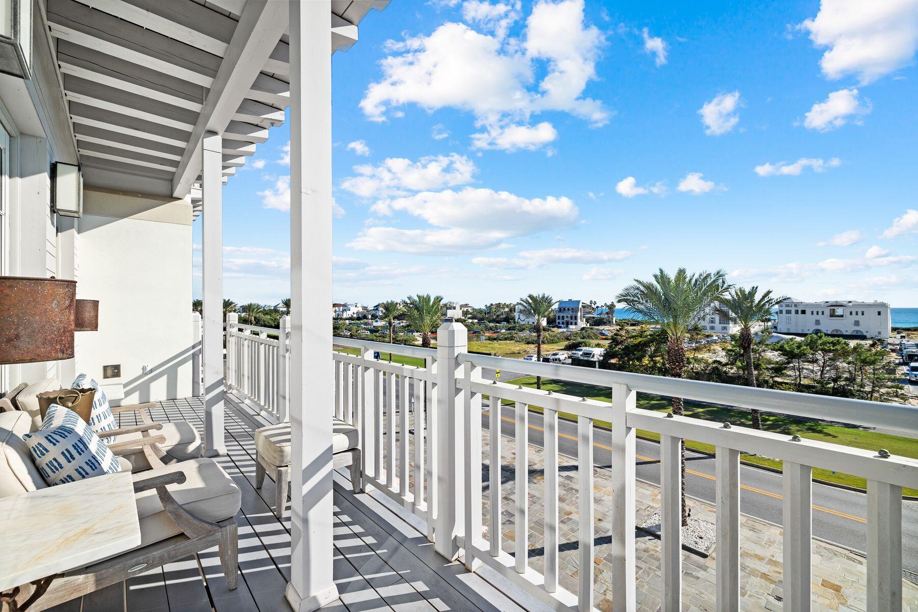 Beautiful one bedroom condominium in the Lucian Building.  Designed by renowned Khory Vogt Architects.  Finalist for the Coalition's Highest Scoring Green Multi-Family award category.  3rd floor corner unit enjoys abundant sunshine and beautiful gulf views.  Custom finishes make for a sophisticated beach getaway.  Lucrative rental property in celebrated Alys Beach.  Entered for comp purposes