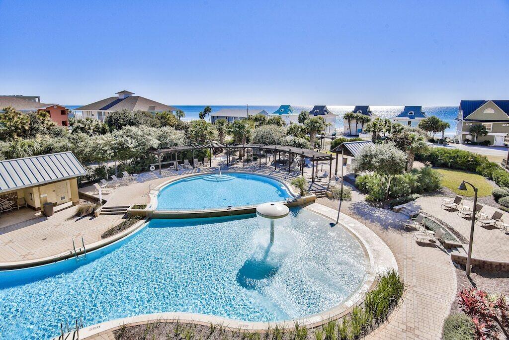 Come enjoy resort style living at Beach Resort with two pools, one seasonally heated the other offering a shore like entry, hot tub, outdoor cooking and picnic area surrounded by lush vegetation.  Beach Resort also offers 300ft of  Gulf front with deeded beach access.

Condo offers an open kitchen and living room floorplan that opens up to a spacious balcony where you will be taking in the great Gulf and pool views at this fabulous small resort with only 64 units in beautiful Miramar Beach! 

Fantastic location being directly across the street from the Gulf of Mexico with multiple restaurants nearby. 

Buyer to verify all information.

Professional photos will be added soon!