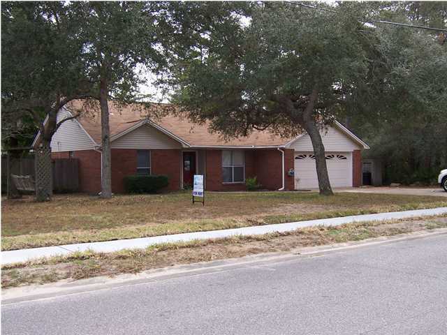 Lovely home located on large corner lot with Fenced in backyard. Double gates on side fence to allow for parking boat/RV. This home has an Open, Light floor plan. Entrance opens to Great Room with Gas Fireplace. Formal Dining area to right of entrance. Spacious kitchen with breakfast room, appliances and plenty of cabinets. Master Bedroom with Master bath, walk in closet. Other two bedrooms share bath. New flooring throughout the house. Wood grain in appearance but is Tile. Garage has pull down stair for storage. In backyard is 8x12 storage shed. Lawn has lawn pump and sprinkler system. NO SMOKING IN PROPERTY ALLOWED. Small pet Considered with owners approval and payment of non refundable pet fee.
