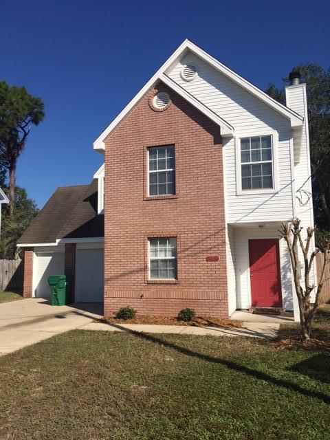 AVAIL: 1/13. SEC. DEP. = $1,350- can be broken up in 2 monthly installments, if qualified. ABSOLUTELY NO SMOKING OR PETS. Nice home in Shalimar on a cul-de-sac/dead end street! Brick front & vinyl siding for easy maintenance. Neutral paint throughout. Only carpet is on the stairs. LVT wood looking flooring upstairs & tile downstairs. Living room has a wood burning fireplace. Kitchen has a dining area, all appliances in place & pantry. Inside utility room off the kitchen. 1/2 bath downstairs for guests. All the bedrooms & 2 full bathrooms upstairs. Please note: 3rd bedroom is very small. Home also features an oversized 2 car garage w/ auto garage door openers, an open back patio & privacy fenced backyard. Close to bases, schools, shopping, hospitals, restaurants, etc. Lawn care can be added for an additional fee. Call to see today, this one wont last long!