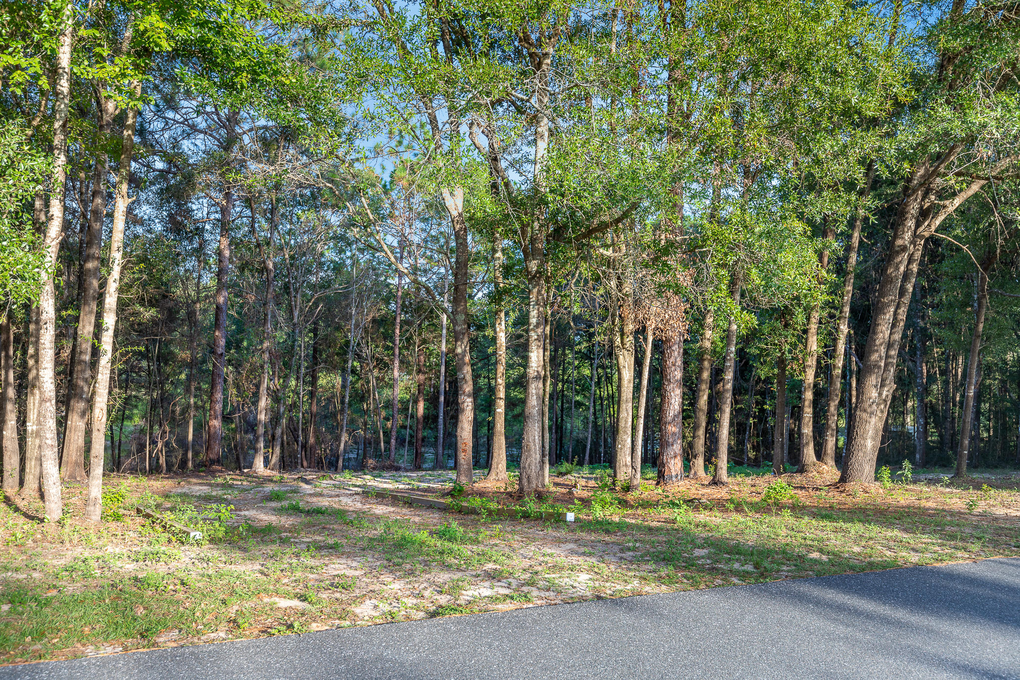 This beautiful and spacious lakefront lot (almost an acre) is already a work in progress for your new dream home/vacation home. This property has a current boundary survey and has a large clear building site with a horseshoe driveway from sideline to sideline. 

Located just minutes from downtown Crestview on a no through traffic street, and 'No HOA fees'. NO MOBILE HOMES ALLOWED. Zoned Low Density Residential, perfect to enjoy the many benefits of living around nature but with easy and close access to nearby Military bases, shopping centers, many outdoor activities, and the beautiful white sand beaches of our Emerald Coast. There are no utilities in place. Power: Available in the area, Water: Public, Sewer: Would be by Septic.