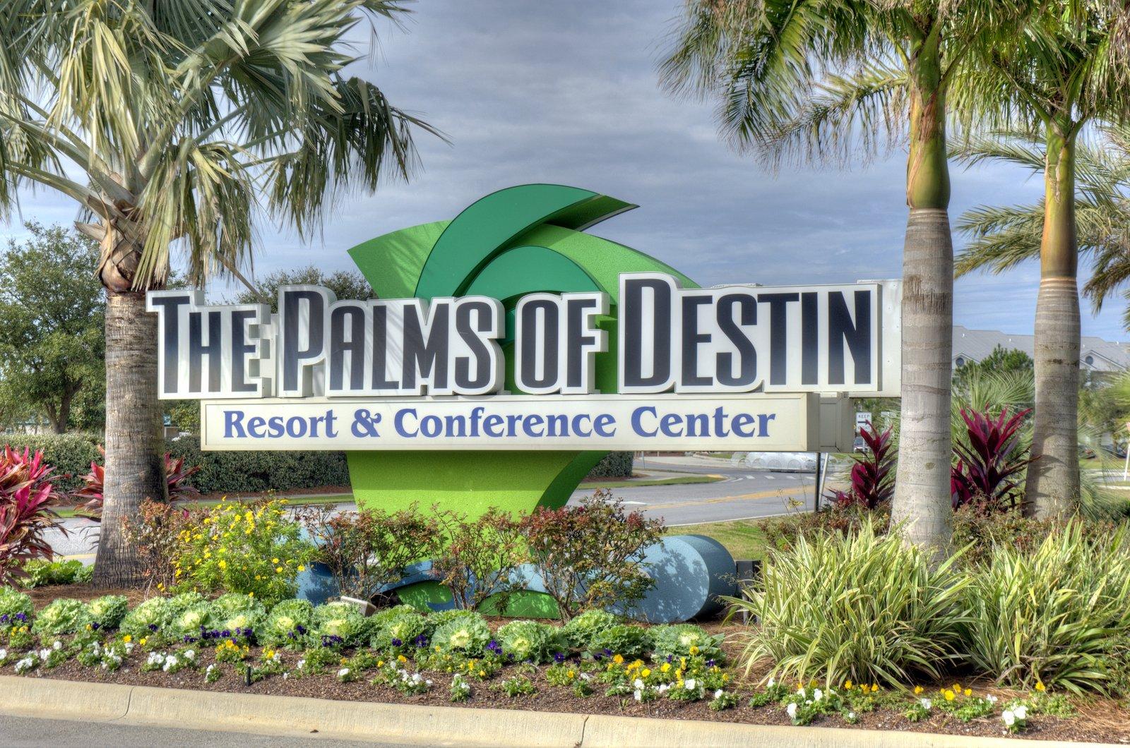 The Palms offers so many wonderful amenities, this is a great place for all seasons. Fabulous 11,000 sf lagoon pool with water falls and bridges along with shallow pool and splash area. This is a larger two bedroom unit and is located on the 4th level with a large balcony facing the west and towards Morgans Sports Complex. This condo has a king bed in both bedrooms and both have balcony access. It is great condition and is ready to use as a rental or a second home. Unit has granite in the kitchen and baths, laundry in the unit and two great baths. You'll love the convenience in access to everything with one of Destin's newest complexes. If you rent the unit, there are resort fees that total $20/day. The Palms has great rental potential. Call agent for more information