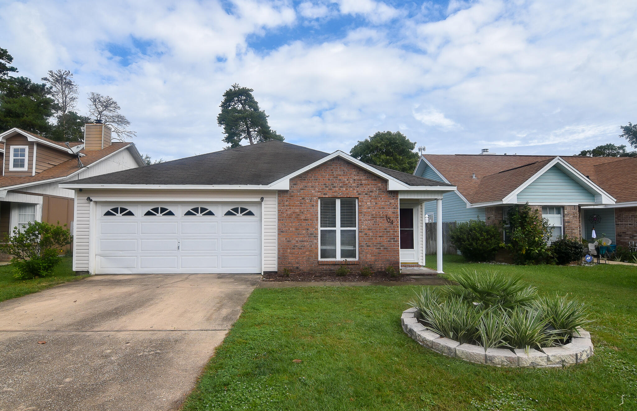 3 bedroom 2 bathroom split, open floor plan with soaring cathedral ceilings and plenty of natural light in Indigo Village. The A/C was new in 2019 and the roof is brand new, installed in November. The updated kitchen is open to the great room and features a complete Whirlpool stainless steel appliance package, granite countertops with a tile backsplash, a farmhouse sink with , and pantry closet and a breakfast bar. The front room can be used as a flex space for dining, office, classroom, or anything else that you might need.
The master bedroom includes a large walk-in closet and its own bathroom with dual vanities. Enjoy the outdoors on your covered concrete patio which extends out - the perfect spot for a grill or a fire pit.  Additional features of this home include ceiling fans, a gas fireplace, plenty of storage closets, and low maintenance solid surface flooring throughout. This home is conveniently located to shopping, dining, the beaches, and military bases.

*Move Out Clean Fee Charged
*Credit and Background Checks
*Pet Friendly Upon Approval