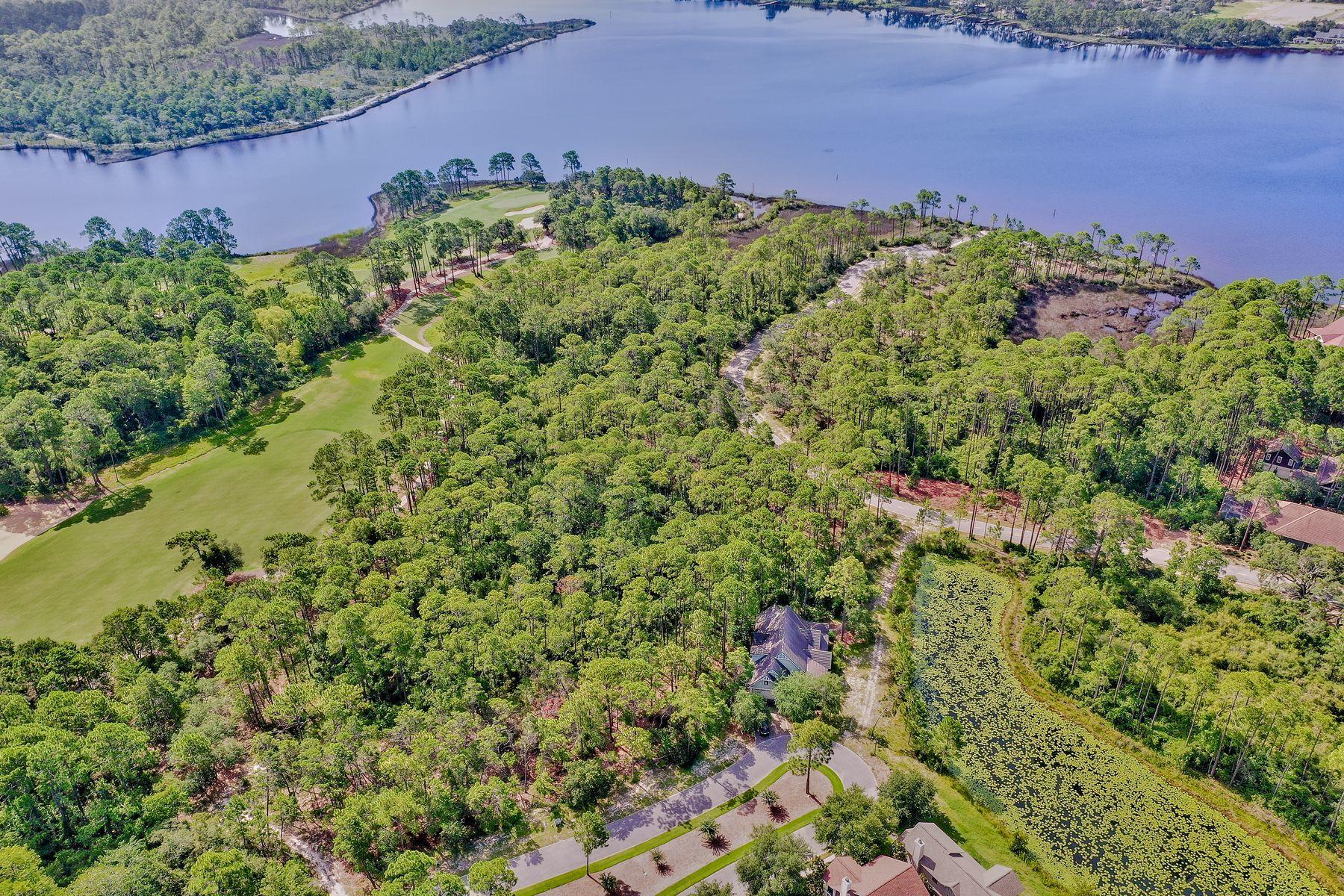 This vacant lot is on a nearly fully developed cul-de sac street of fine homes and is ready for a full-time home or a vacation retreat in the coastal community of Wild Heron. Wild Heron is a gated community along the scenic shores of Lake Powell, one of the Panhandle's amazing coastal dune lakes. Golf lovers will enjoy Wild Heron as the award-winning Shark's Tooth Golf Club, designed by Greg Norman, which runs throughout the neighborhood. The community also offers tennis courts, boardwalks, trails, swimming pool, fitness center and a boathouse stocked with kayaks and canoes for residents' use. Lot dimensions are approximate and should be verified by the buyer.
