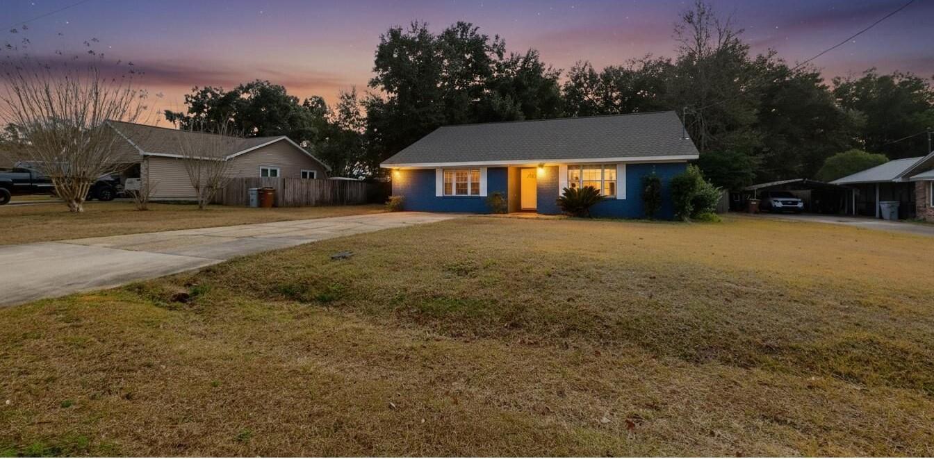 Completely renovated and move-in ready, this updated home is located in Bridgewater Estates, conveniently situated just off Highway 90 near Woodbine Road. Offering just under 2,000 square feet, the home provides a spacious and flexible layout designed to accommodate a variety of needs.

The floor plan includes three bedrooms plus a large bonus room, suitable for use as an additional bedroom, home office, gym, or hobby space. The foyer opens to a bright, open living area featuring a wood-burning fireplace and views extending through new double French doors to the screened patio and backyard. The living area flows seamlessly into the dining space, kitchen, and breakfast nook, creating an open and functional layout. The primary bedroom is located off the main living area and features an open vanity with new double sinks, granite countertops, updated fixtures, and lighting, along with a new tub/shower combination and toilet, and a spacious walk-in closet. Two additional bedrooms with deep closets and a fully updated bathroom are located down the hall.

The kitchen has been fully updated with new granite countertops, sink, faucet, backsplash, stove, and dishwasher. Cabinetry in the kitchen and bathrooms has been freshly painted. Additional improvements include new baseboards and door casings throughout.

The fully fenced backyard provides substantial outdoor space and includes double-gated access, offering room for boats, RVs, trailers, or additional vehicle storage. Two detached structures enhance the property's functionality, including a 12x20 powered garage/workshop with roll-up door and a secondary shed for storage or equipment.

Recent upgrades include a roof approximately four years old and a brand-new HVAC system (interior and exterior units). This property offers extensive updates, flexible interior space, and practical outdoor features in a convenient location.

Schedule your showing today!