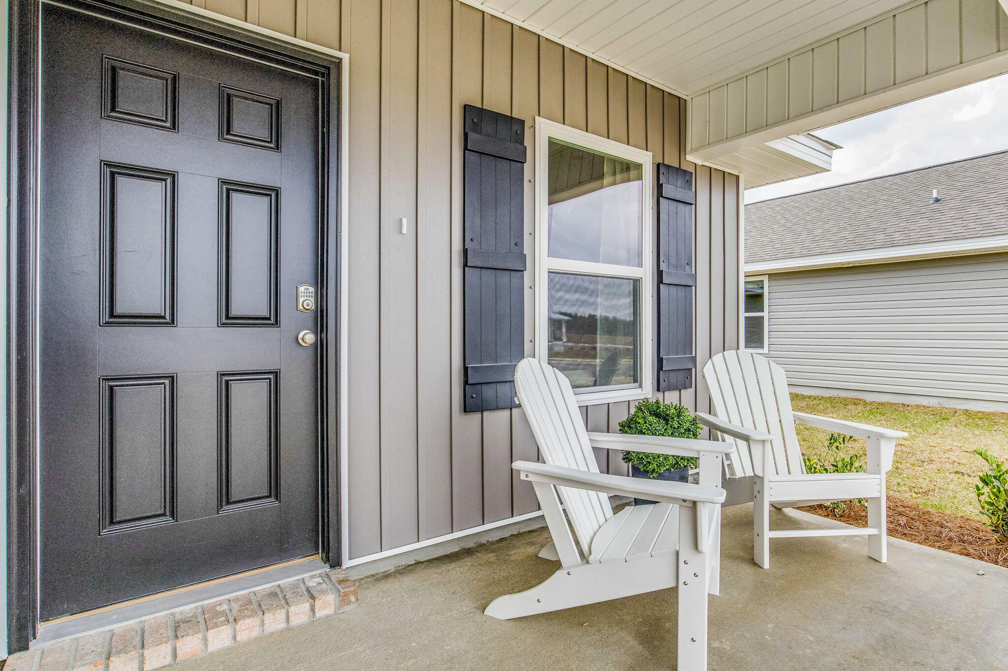ALMOST COMPLETE & MOVE IN READY! The charming Rivers Cove community offers residents use of it's gorgeous Community Pool, Community Room and Playground.  The new Allanton plan is a cozy cottage style home with no wasted space, a desirable open design for relaxed living. Easy care beautiful wood look flooring, delightful kitchen with stainless appliances, quiet dishwasher, smooth top range, built in microwave and pantry. Also included is Fabric hurricane door/window protection and a Smart Home 'Connect' system with several convenient Smart Home Devices.  MUST SEE.