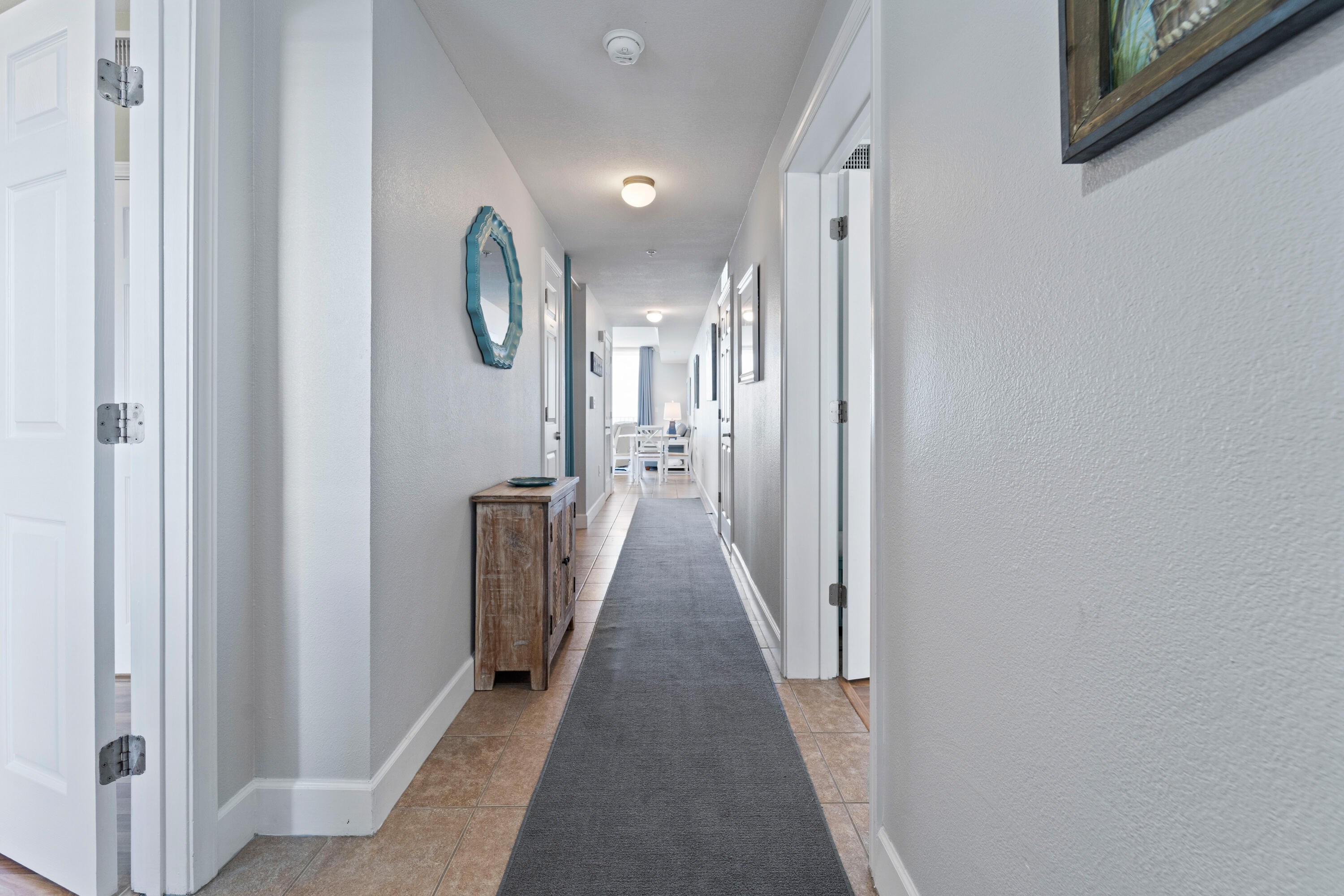 Dreaming of owning a little piece of paradise along the Emerald Coast with breathtaking views of the Gulf of Mexico, look no further. This beautiful coastal decor 12th floor unit offers two bedrooms, three baths, built in bunk beds and an additional exterior storage unit. Perfect for your family and guests. Recently painted with new living furniture. Sold fully furnished and turn key ready. Conveniently located with easy access to the beach, amenities and parking garage. Tidewater Resort's on-site amenities include two large lagoon pools, indoor heated pool, fitness center with a Roman spa, conference center, theater, and a game room. Along with a restaurant , Starbucks, ice cream shop, convenience store and owner's lounge on the 30th floor, making this the perfect personal beach getaway or vacation rental investment property. 20 minutes drive from Northwest Florida International Airport, walking distance to Pier Park Mall and a short 15 minute drive to the east end 30A. All information is believed to be correct and should be verified by the buyer.