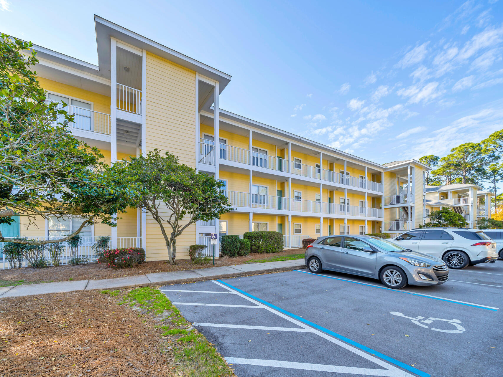 Welcome to Pointe of View, where location, convenience, and investment potential come together! This LARGE 1-BEDROOM/1 BATHROOM condo is 40% bigger (797 SF) than other one-bedroom units in the complex, offering extra space and comfort that sets it apart.  Perfect for RENTAL INVESTMENT, 2ND HOME OR FULL-TIME HOME.  Situated in a quiet second-floor, END-UNIT LOCATION, provides ultimate privacy and peaceful views of the forest from your balcony.  COMMUNITY POOL AND FITNESS ROOM too! Next to Grand Boulevard, placing you steps away from 5-star dining, Shopping, Publix and Sacred Heart Hospital.  And 30A BEACHES are just a short drive away! HVAC 2023, WH 2022, WASHER-DRYER 2025. Call today for a tour! Enjoy the area's vibrant lifestyle with weekly farmers' markets, the SoWal Wine & Food Festival, and a variety of year-round events.

This unit offers flexibility as a primary residence, second home, or short- or long-term rental investment, with a strong projected rental income of $30,000 per year. The low HOA fees cover access to a fitness center and community pool, while ample parking makes coming and going a breeze.

Recent updates include a new HVAC (2023), water heater (2023), and washer/dryer, ensuring efficiency and peace of mind. Whether you're looking for a smart investment or a serene beachside retreat, this is an exceptional opportunity in Miramar Beachdon't miss out!  Call for a tour today!