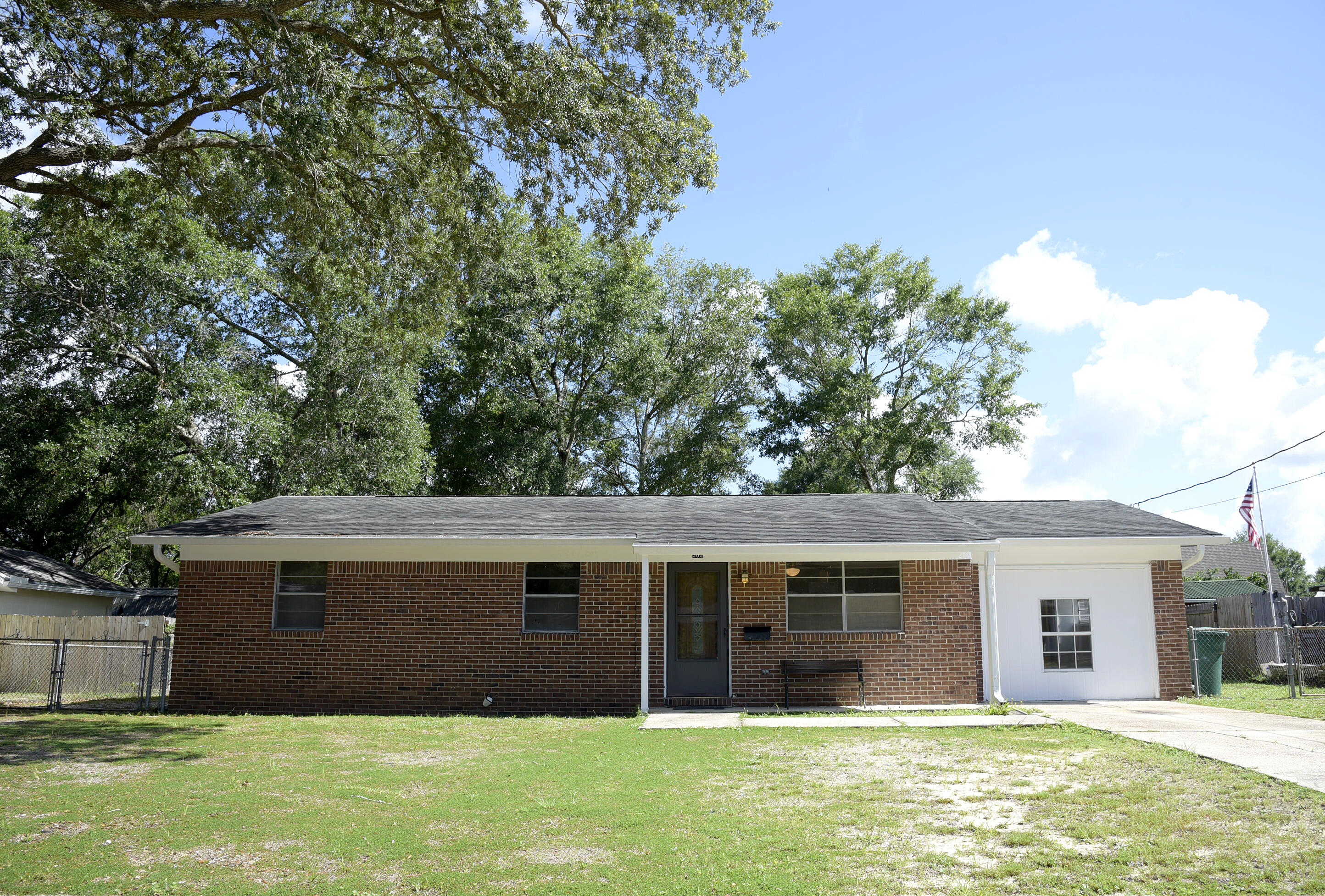 Delightful brick home in convenient central Niceville location. This 3 bedroom 2 bath home offers easy care flooring throughout, Kitchen features refrigerator (ice maker not warranted), stove and built-in microwave, French doors lead to large back yard with extra storage shed. Master suite has walk in shower. Washer & Dryer non warranted. Sorry NO pets & NO smoking. Any person 18 years old or older must apply separately. Tenants required to carry renter's liability insurance.