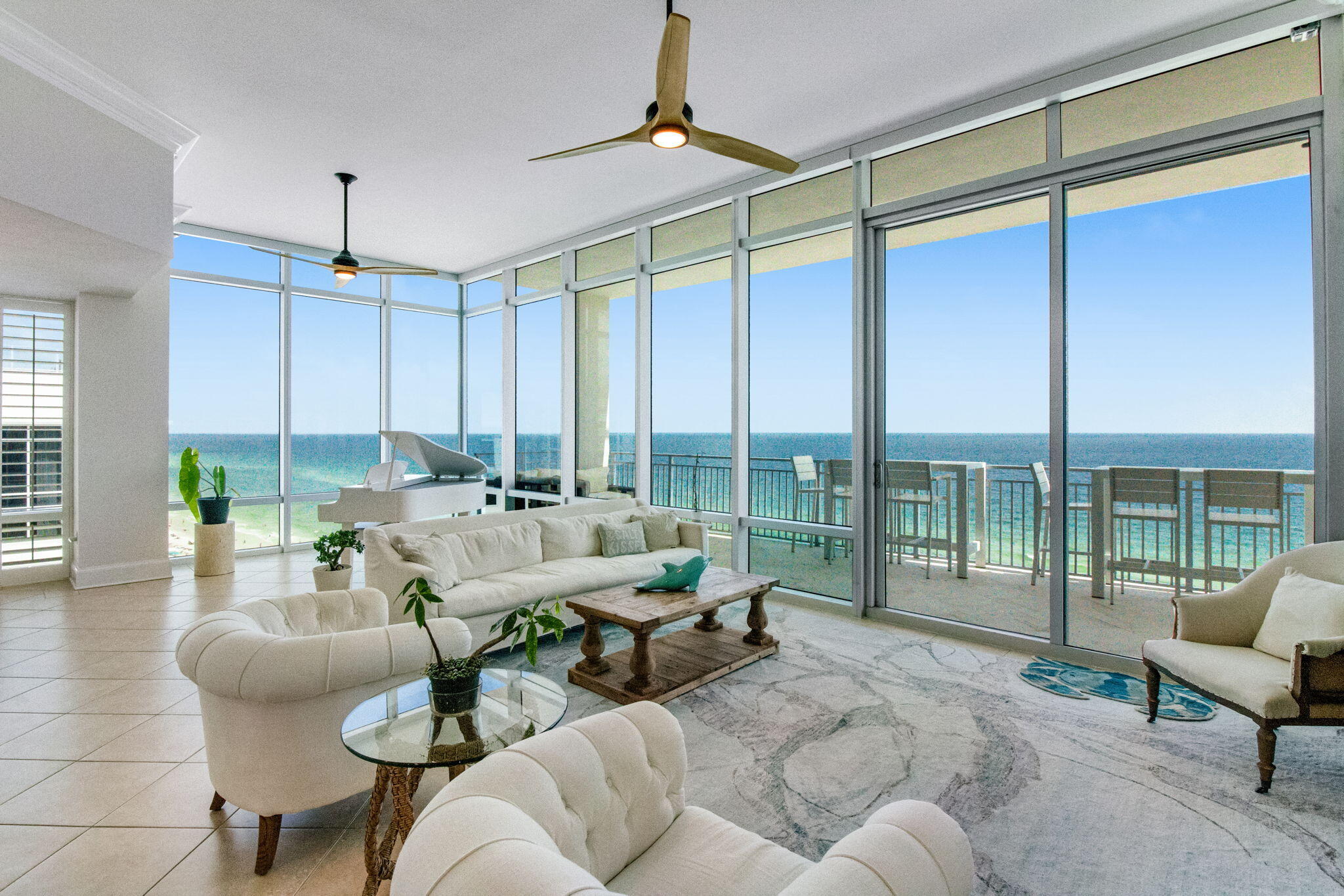Discover coastal luxury living with this exquisite 4 bedroom, 4 bathroom, 3,300 square foot beachfront penthouse on Destin's iconic Emerald Coast.  Signature Beach offers breathtaking, panoramic views of the Gulf of Mexico and provides the perfect retreat for both relaxation and entertaining.  You'll find open concept living and dining areas with soaring 12' floor-to-ceiling windows in the main living area that maximize the incredible views. Make yourself at home in the gourmet kitchen with top of the line Monogram appliances and modern touches.

Situated with stunning Gulf views, the master suite features balcony access and a luxurious master bathroom with jacuzzi tub, shower, bidet, and walk in closet. In addition you'll find three more well appointed bedrooms, each with their own bathroom for easy living and privacy.

The luxury continues with a private deeded beach access reserved for owners and guests. After your time at the beach, your al fresco dinner awaits you on the 60 foot oversized balcony. Enjoy sweeping views of the sun setting on the emerald waters. Follow your dinner with lounging and a relaxing swim in the sleek infinity rooftop pool or catch the last of the sunset or nighttime stars on the rooftop terrace!

Signature Beach is for those who value luxury, security, convenience, and privacy boasting a non-rental environment with 2 condos per floor and only 18 total units in the building.   Additional features include coded secure entry, covered assigned parking, and plenty of storage. It's conveniently located in the heart of Destin close to shops, restaurants, attractions, and less than 2 miles from Destin Executive Airport (DTS).  No details left unturned here with an additional covered parking garage for your guests or your extra car.

Call to set up your showing today.