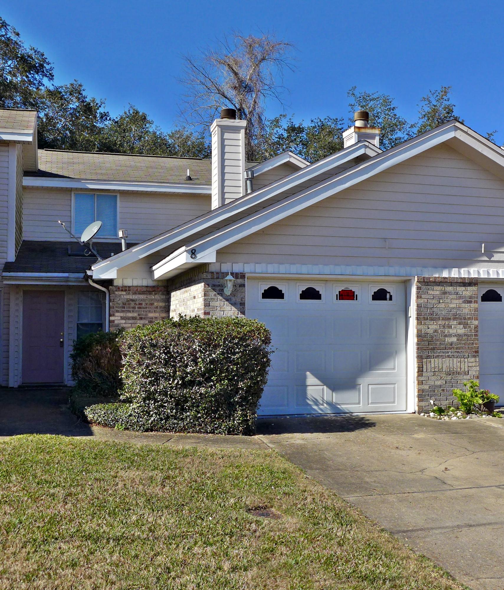 How Cute is This??? Centrally Located in Fort Walton Beach!!... 3 Bdrm / 2 Bath Townhouse w/1 Car Garage & Community Pool! Master Bedroom is located on the First Floor w/ a Sliding Glass Door that leads to the Back yard / Patio / Pool! Downstairs if Fully Tiled / Appliances were new in 2016! Enjoy a dip in the community Pool or Relax on your Back Patio!~ Lawn Care provided by the Association. Convenient to both Bases! Credit Check required / Min 1 year Lease w/Military Kick out Clause. Renter to verify all Dimensions and Information.