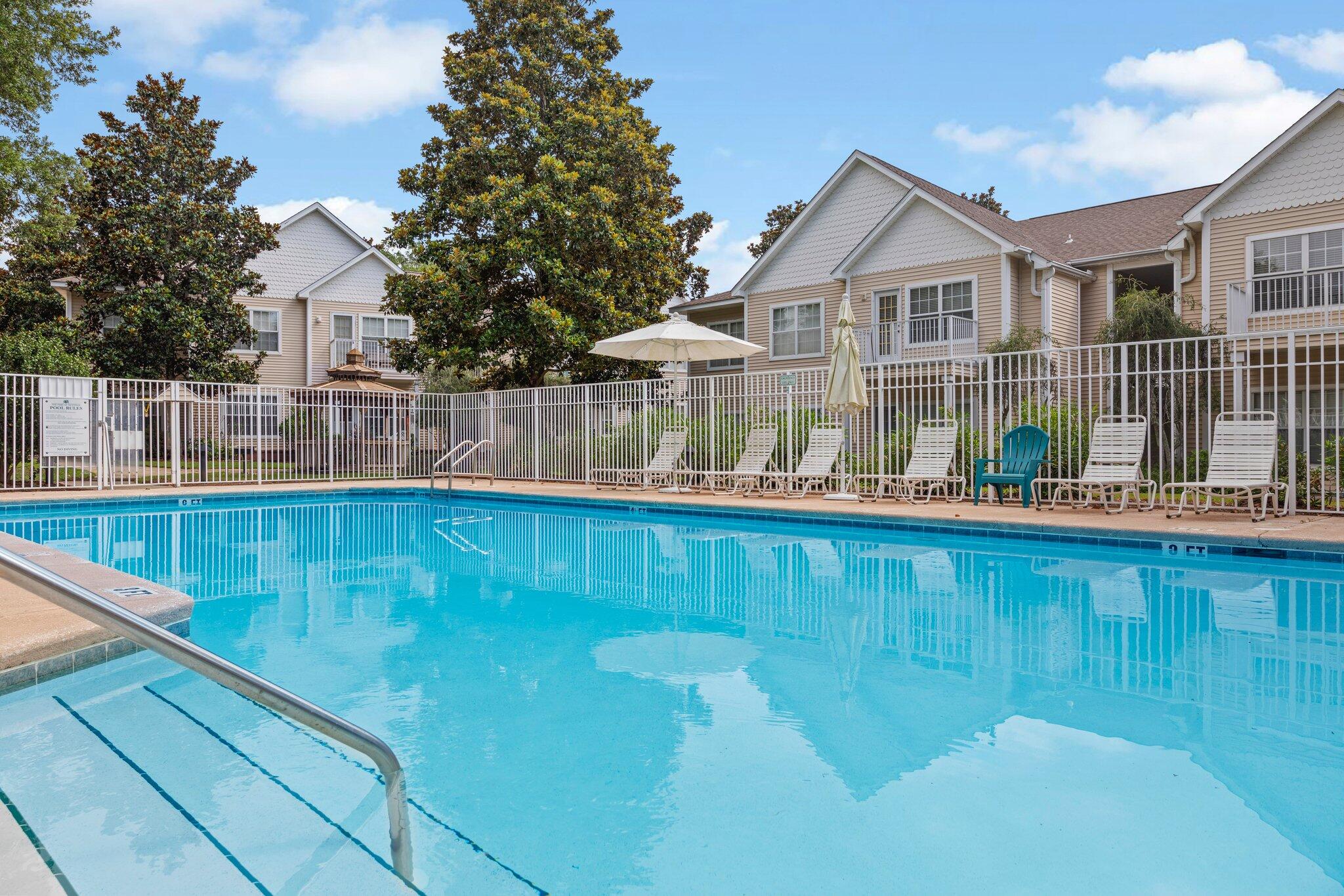 Live the Florida lifestyle in this great second floor 1 bedroom unit. Unit features fully equipped kitchen, vaulted ceilings and washer & dryer. Easy care flooring throughout. Monthly rent includes basic TV cable. Sorry NO pets and NO smoking. Any person 18 years old or older must complete separate applications. Tenants required to carry renter's liability insurance