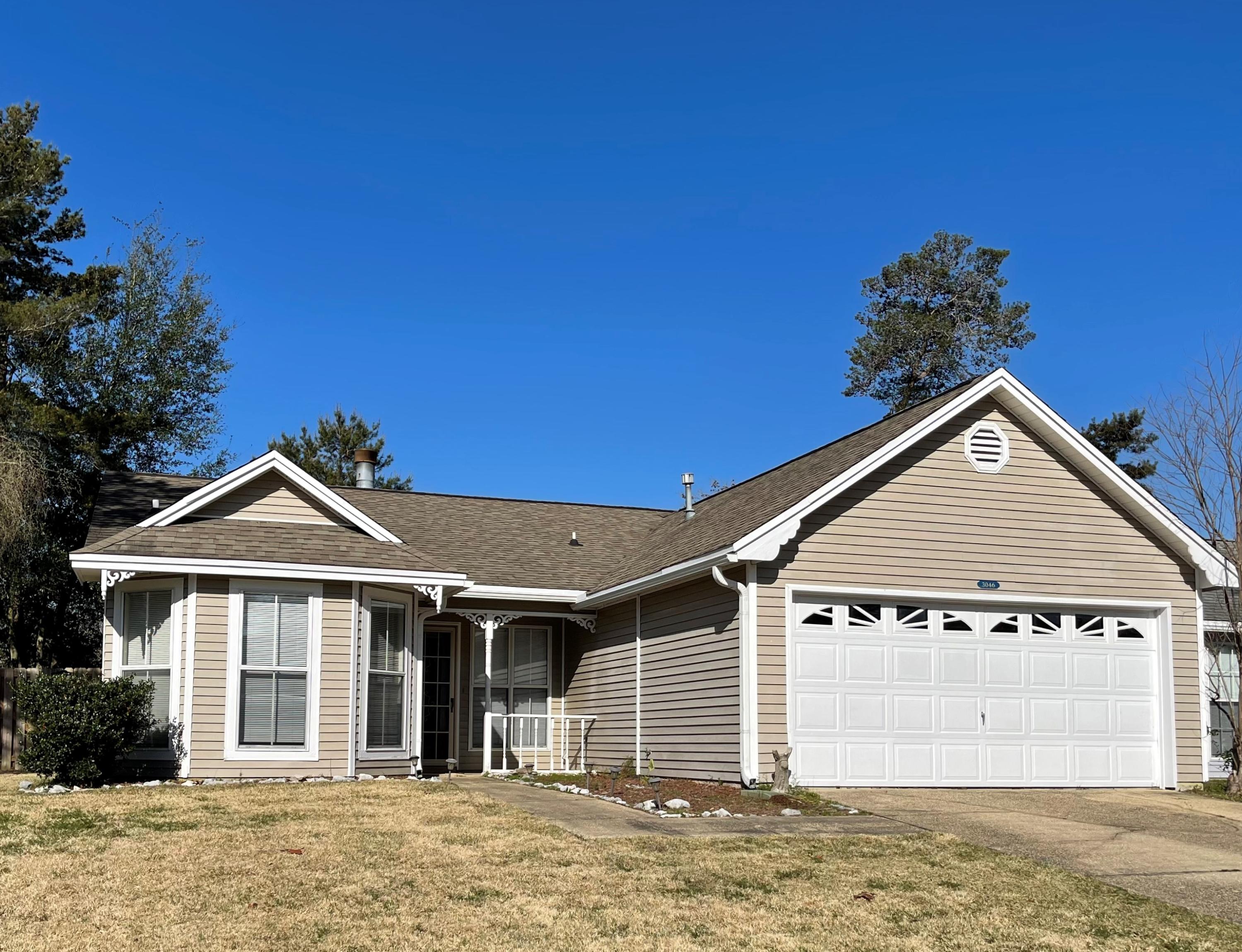 Location is everything. This cozy 3bedroom, 2 bath, newly carpeted, well maintained home is move in ready.   This home sits on one of the largest corner lots in the BLUE PINE VILLAGE in much sought after Blue Water Bay. This is an ideal home for a family being relocated. This home is located within a short drive to Schools, Eglin Air Force Base, and the beautiful  White Sands of the beautiful Emerald Coast Beaches of Destin. Access to the Community Pool is only one of this homes attractions.  Nice open floor plan, fireplace, and a super nice bay window in the dining area. Cozy kitchen with lots of storage and breakfast bar.    This is a Must see Home.
