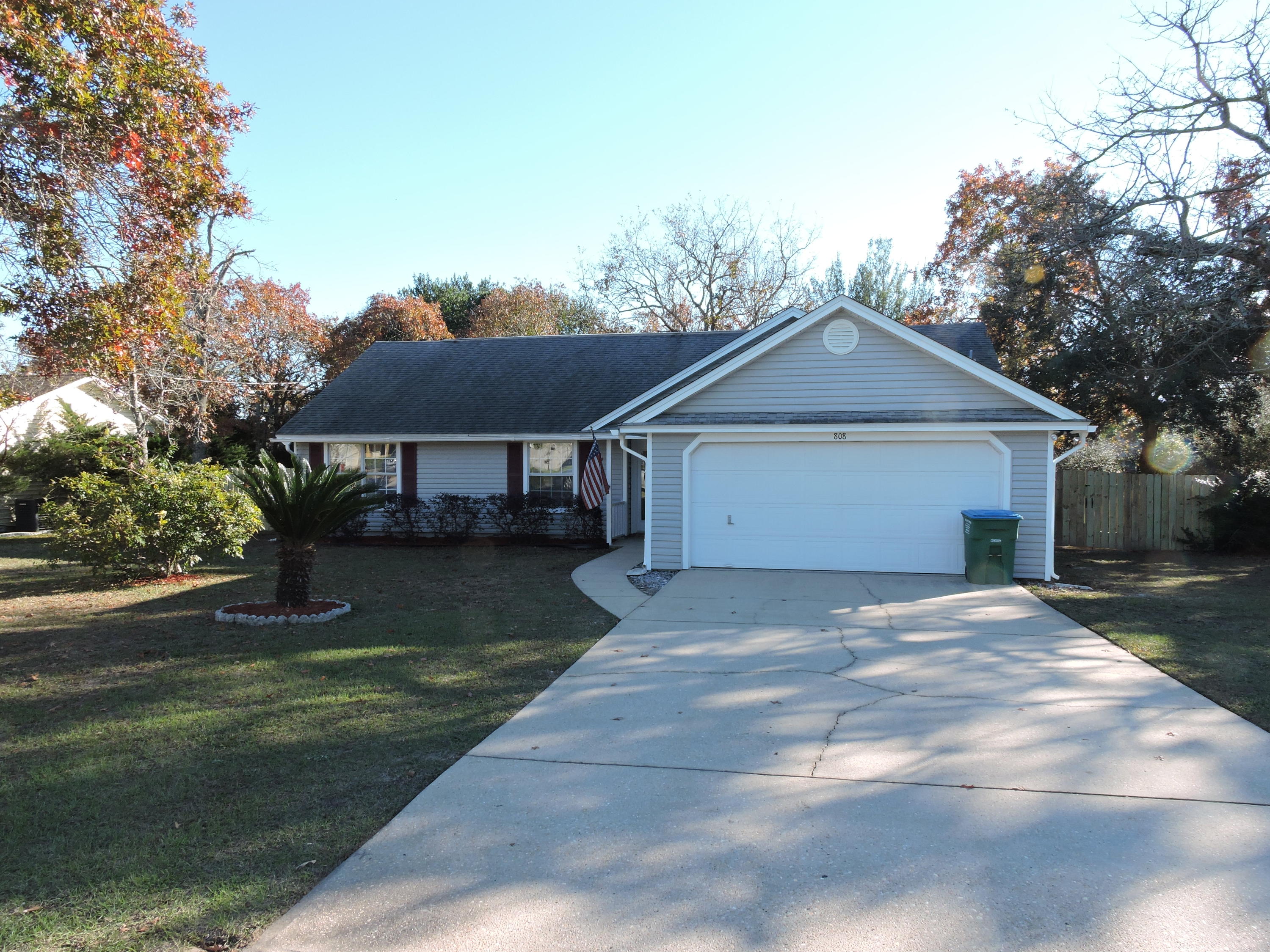 Available May 25, 2018 Very well maintained 3 bedroom/2 bath/ 2 Car Garage South of I-10 in sought after Countryview Estates. This has been recently painted throughout and has a privacy fence installed and will be pressure washed. This home features newer appliances, lighting fixtures, as well as an open floor plan living room/ dining room/ kitchen. There is a sliding glass door with access to the covered rear porch and patio. The living room features cathedral ceilings and the master bedroom features a treyed ceiling. Pets allowed with owners approval. Monthly rent includes lawn maintenance. Will show on nights/weekends.