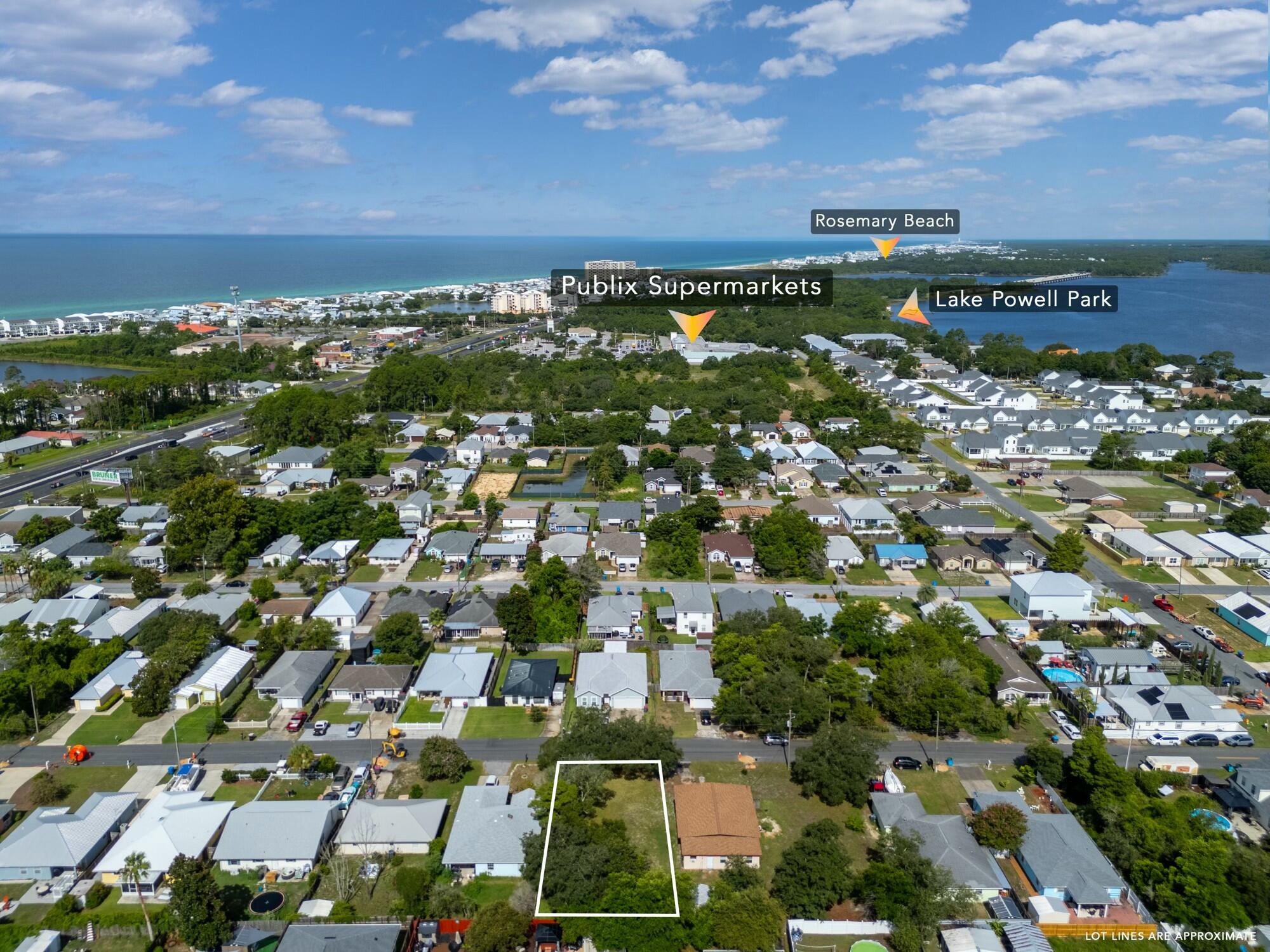 This vacant lot close to the beach presents an enticing opportunity for development, surrounded by the vibrant energy of the local community. This parcel of land boasts a prime location, just a stone's throw away from the pristine sands and turquoise waters of the beach, making it an ideal spot for a beachside retreat or rental property.

The lot offers ease of access to a variety of stores and convenient grocery options. The nearby dining scene is a culinary delight, featuring a mix of casual seafood shacks, upscale restaurants, and trendy cafes, perfect for enjoying fresh, local fare with a view of the ocean. The property is well-connected to the scenic 30A corridor, known for its picturesque coastal towns, scenic bike trails, and relaxed atmosphere. Here, residents and visitors can easily explore charming neighborhoods, vibrant festivals, and local markets, all while enjoying the laid-back beach lifestyle.

This vacant lot can be transformed into a desirable destination for anyone looking to embrace the allure of beach living combined with the conveniences of modern life.