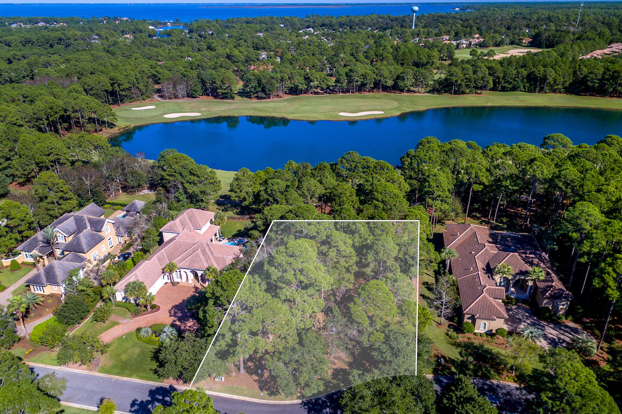 Estate sized home site in exclusive Burnt Pine is one of only a few residential lots remaining in the award-winning golf community. Located on a quiet cul-de-sac on the 9th hole and within a short walk to the clubhouse, this home site holds one of the most premier locations within Burnt Pine. This lot has expansive views across two fairways. The property has two approved floor plans. Burnt Pine is a highly sought after gated community within the gated community of Sandestin Golf and Beach Resort. Golf Digest twice recognized Burnt Pine Golf Club as a ''Top 30 Course in Florida.''