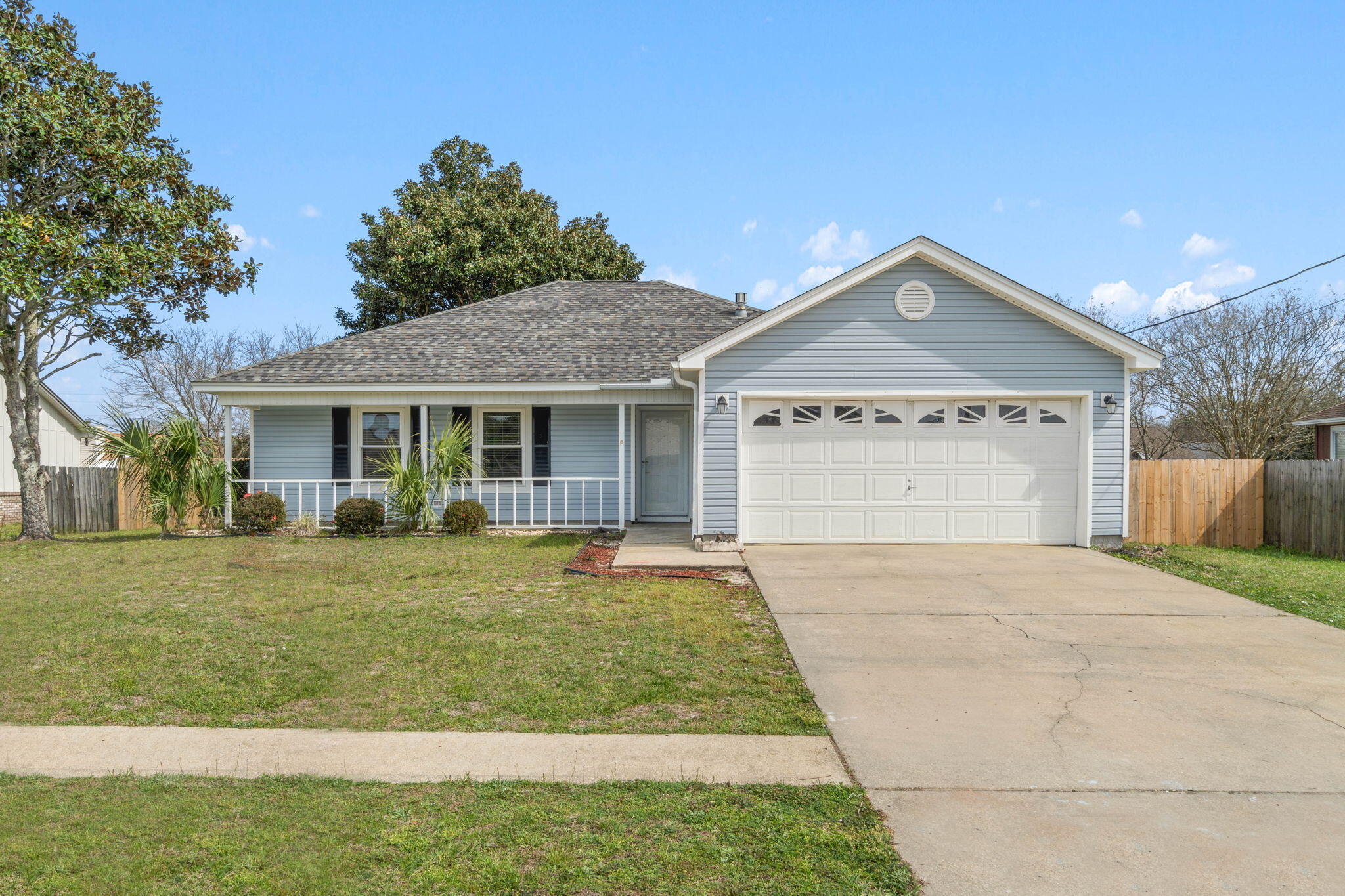(Rented) *Pet Friendly* Welcome home to this newly renovated beauty conveniently located in east Navarre (less than 4 miles from the beach!) and a very short drive to Hurlburt Field. This home has been fully remodeled to include luxury vinyl plank flooring (no carpet at all!), neutral gray paint, new stainless steel kitchen appliances, new bathroom vanities and toilets, new light fixtures and ceiling fans, and a spacious back deck overlooking the large fenced in back yard. Pets are allowed with a $250 non refundable pet fee per pet, 2 pets maximum. Security deposit is equal to one month's rent. 1 year lease. Link to apply: https://home.cozy.co/apply/#!/608849