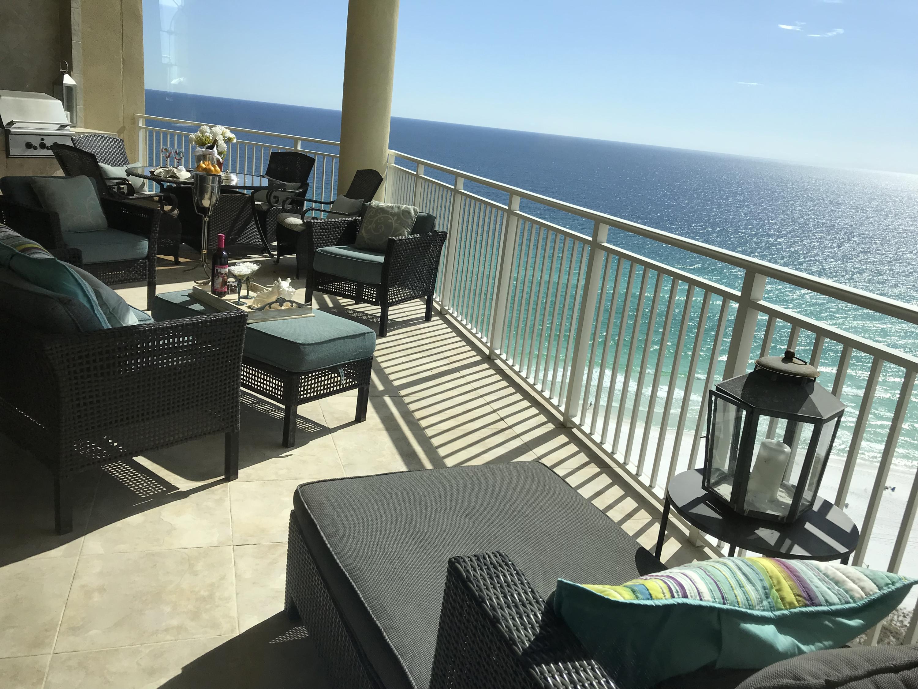 Don't miss your opportunity to own this fabulous 3BR/3BA Home in Grand Dunes' South Tower, 15th floor. Sunset views of the coastline are spectacular! from this Condo. Most furnishings remain with this unit. Upgrades include, custom fireplace, granite countertops in the kitchen and breakfast bar. A premium stainless steel appliance package includes a ''Clear Ice'' icemaker and a 5 burner natural gas cook top. Custom light fixtures, custom paint and tre' ceilings in the master. Master Bath has double sinks, a jetted Tub and a separate water closet,