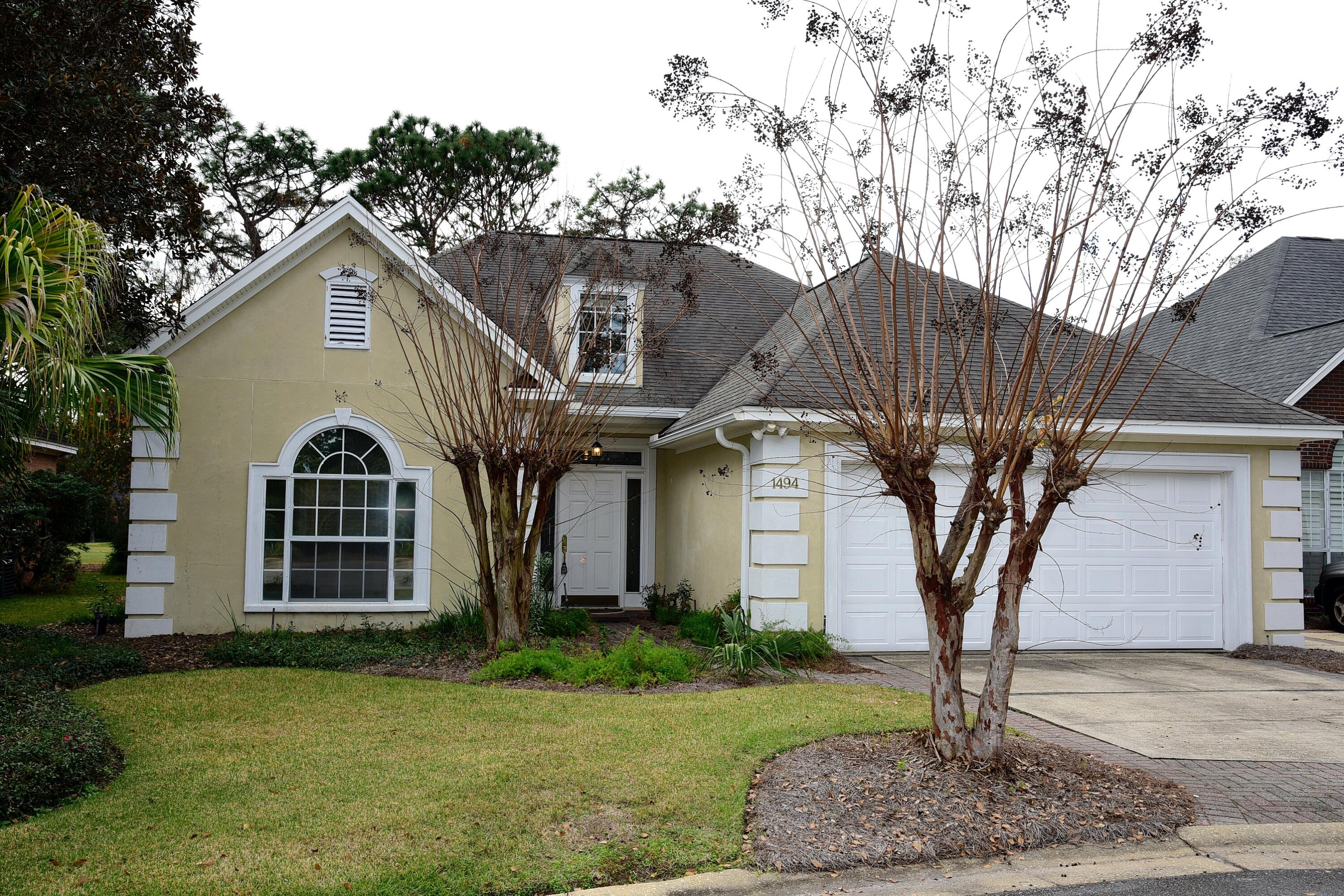 Beautiful well maintained home backing up to the 7th Fairway on the Bay Course. Located in quite subdivision at end of cul-de-sac. Entrance hall opens to Spacious Family Room with Fireplace and view of golf course. High Ceilings, 17''in tile , built in Bookcases. Split Floor plan. Dining Area, Large Kitchen with all appliances. Master Bedroom with Master Suite, whirlpool tub, and Separate shower. Other two bedrooms share full bath. Cover Patio in back for enjoying cook outs, watch the golfer,etc. NON SMOKING UNIT. PRICE INCLUDES LAWN MAINTENANCE SERVICE. PET CONSIDERED WITH OWNERS APPROVAL. Any pet must be spayed/neutered, housebroken and current on all shots. Requires a non-refundable pet fee. Any person at least 18 years old must apply separately