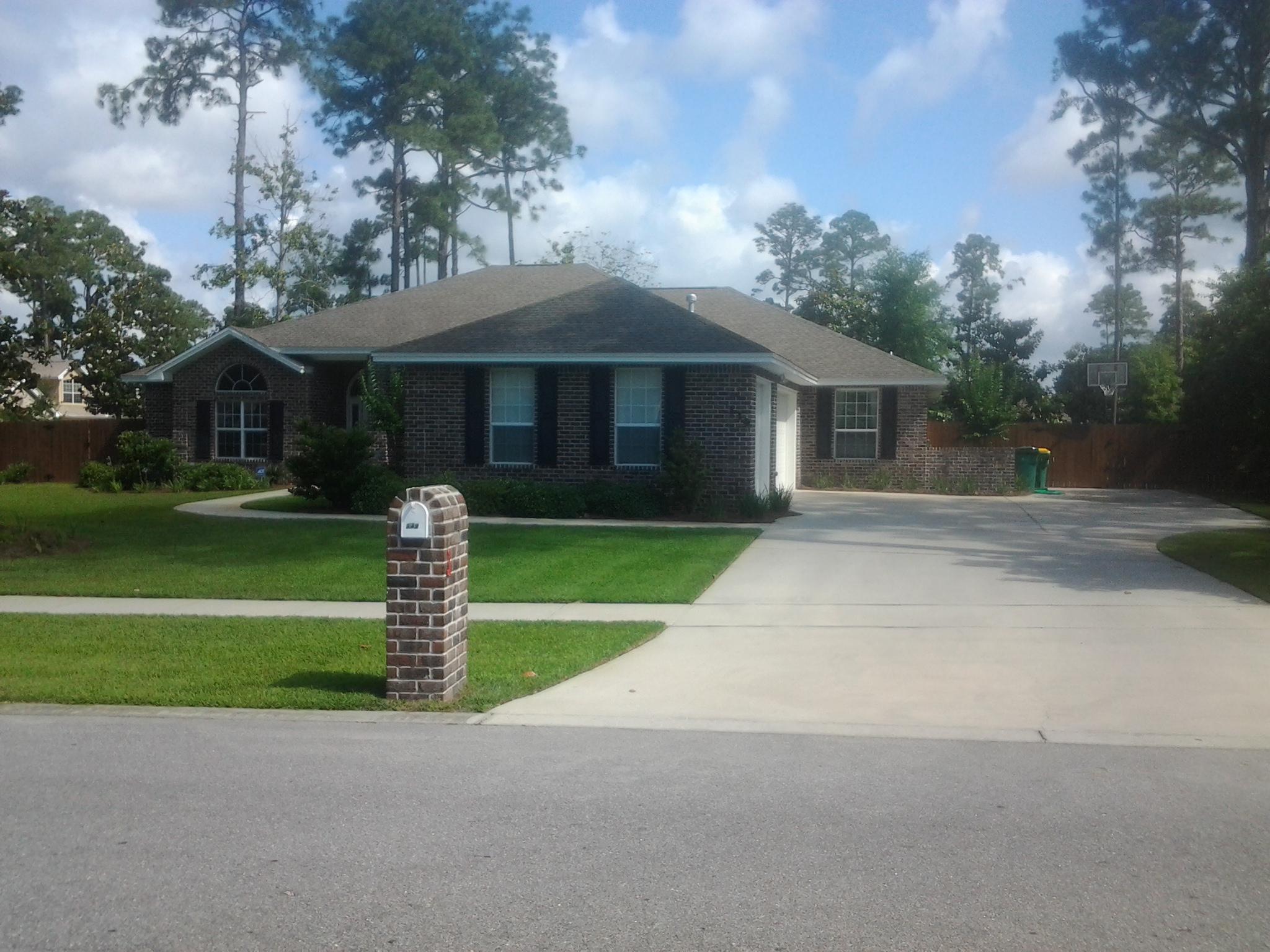 This gorgeous house is located in desirable Bayshore Place. There has been nothing left out of this beautiful home. 4 bedrooms, 3 1/2 bath. Living room, dining room & large eat in area in kitchen, fenced back yard, sprinkler system, split bedroom floor plan. Kitchen boasts granite counter tops and stainless appliances. A Jack & Jill bath between the 2nd and 3rd bedroom is just another of the many amenities. Rent is $2550/month and includes yard maintenance! All this plus a three car garage. Owner will consider a small dog only, that is spayed/neutered and fully housebroken, no puppies! No smoking allowed. Available August 10. Anyone 18 years old or older must complete separate applications and pay separate application fees to reside at this home.