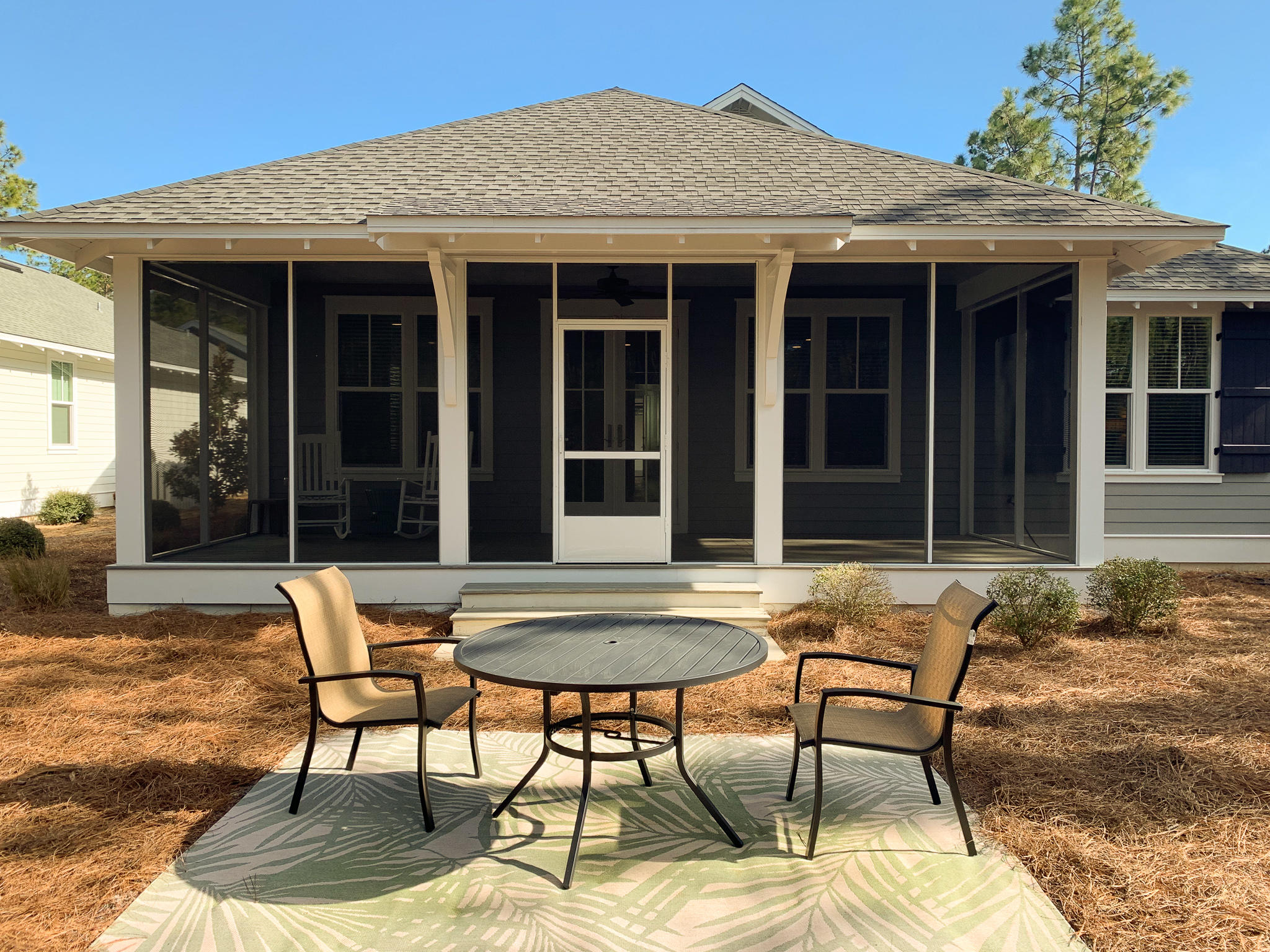 This is a 4BR/3BA home located in Watersound Origins, with a 2 car garage and a screened in porch. This home offers 9' ceilings, hardwood flooring throughout the house, natural stone Travertine on bathroom floors and granite countertops throughout. The kitchen offers stainless
appliances with a gas range. Home is wired for security system renter can activate at their expense. Lawn care included. Community amenities includes: Zero entry pool, exercise room, basketball, pickleball, Lake Powell Dock & tennis. Security deposit to match 1st month's rent. No cats, small dogs with owner approval and fee. Home is occupied, only pre-qualified renters for showings. Call for details!
