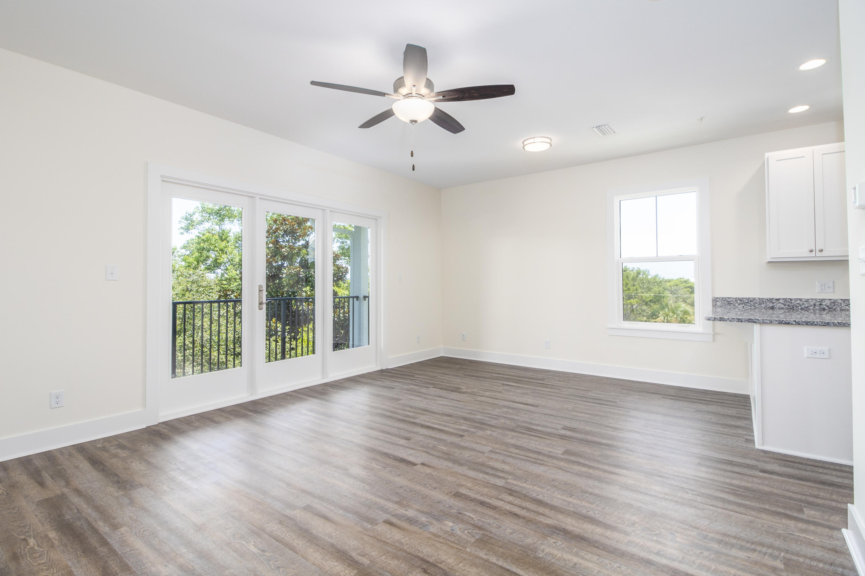Beautiful new and modern buildings with clean lines and crisp finishes anchor this wonderful location in Blue Mountain Beach on 30A. Easy beach access via Spooky lane or Gulfview heights road. Beautiful zero entry pool and charming fitness center , 9 ft ceilings, granite counter tops in kitchen & baths and Numa balcony doors are just a few of the upscale finishes used in this new development. Modern VPL floating floor thru-out