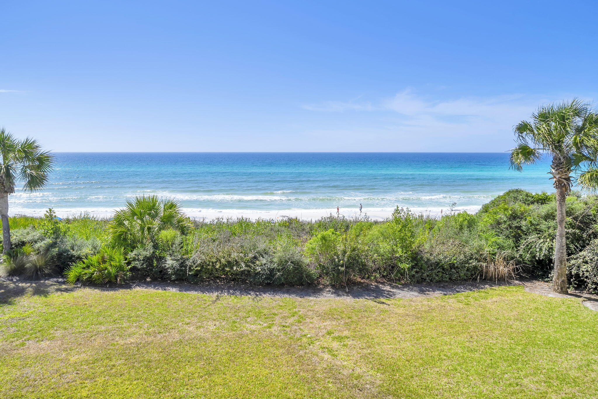 Answer the call of the ocean in this Gulf-front one-bedroom, two-bath condo with hallway bunks in Building A at the coveted Palms of Seagrove, just south of 30A. Enjoy effortless access to sugar-white sands and emerald waters, plus private beach access with seasonal chair service.
Relax by the community swimming pool or rinse off in the convenient outdoor showers after a day at the beach. Unit A-8 has a strong rental history, making it a perfect investment or personal getaway.
Take in sweeping Gulf views from the kitchen and living area and unwind each evening on your private balcony as the sun sets over the Gulf, painting the iconic 30A beaches in golden light. Walk to nearby shopping, dining, or hop on your bike to explore the scenic 30A bike path. Your slice of Paradise waits. and Watercolor. 
Your slice of paradise awaits.