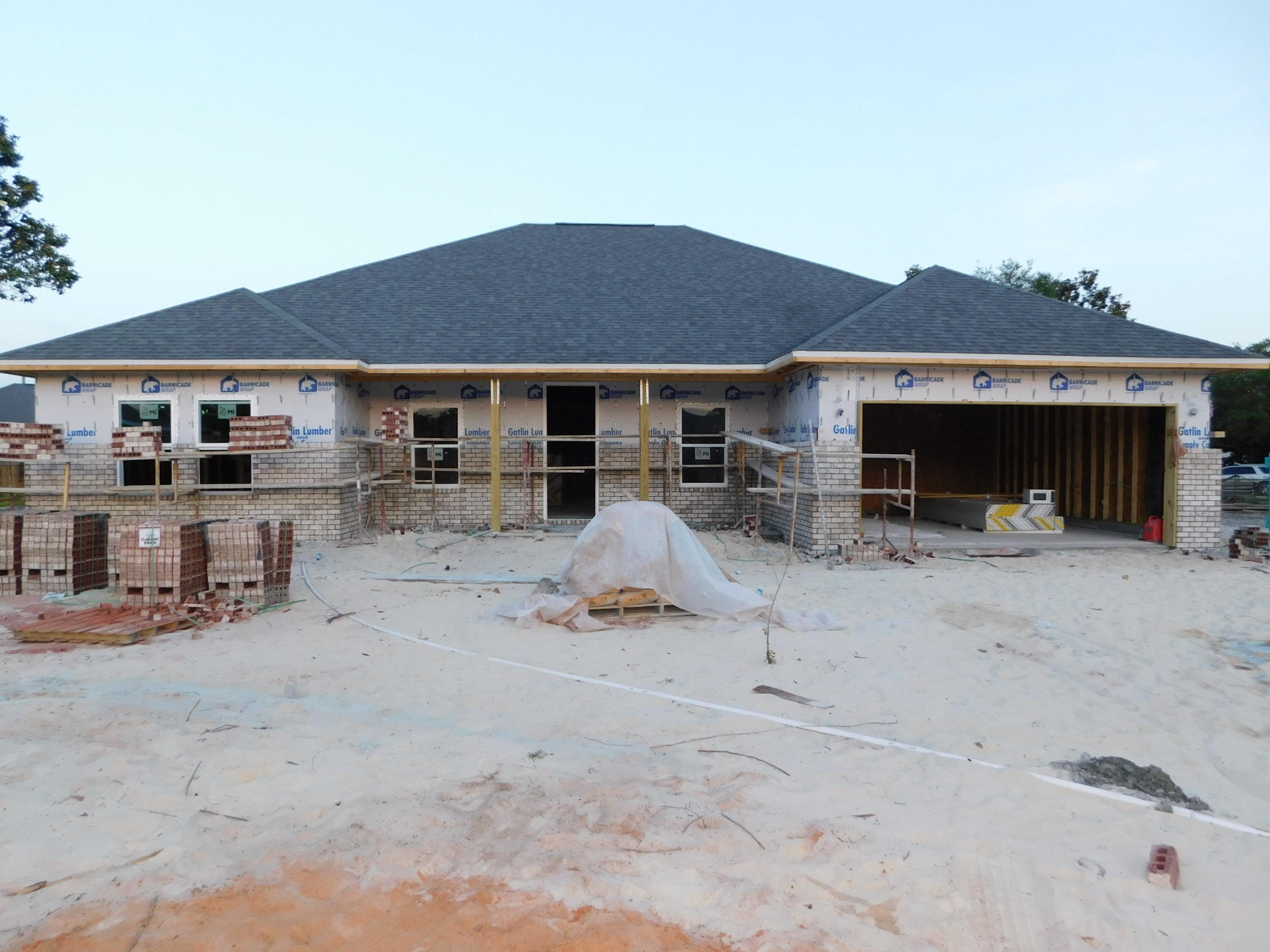 EXPECTED COMPLETION BY Early June! SAVE MORE BY BUYING NEW! LOWER INSURANCE AND LOWER UTILITY BILLS!Buying New saves $$$ on utilities & insurance! Located In the zone for 100% USDA Financing! With a full price offer, Builder pays all closing costs except for lender fees, credit report, prepaids/ins, reserves. See details in agent notes. Located close to Bases, Beaches and Shopping! This Affordable BRAND NEW HOME is Loaded w/Extras! This home has Granite Countertops in Kitchen & Baths, Kitchen Island, Wood Cabinets, Quality Fixtures, LARGE Covered Back porch, tiled floors in Living room, kitchen, baths and Laundry Room. Carpet in Bedrooms. *Room Sizes are estimated from Floor plan. Please reference floor plan for measurements important to Buyer. See Floor-plan and Features list in Photo