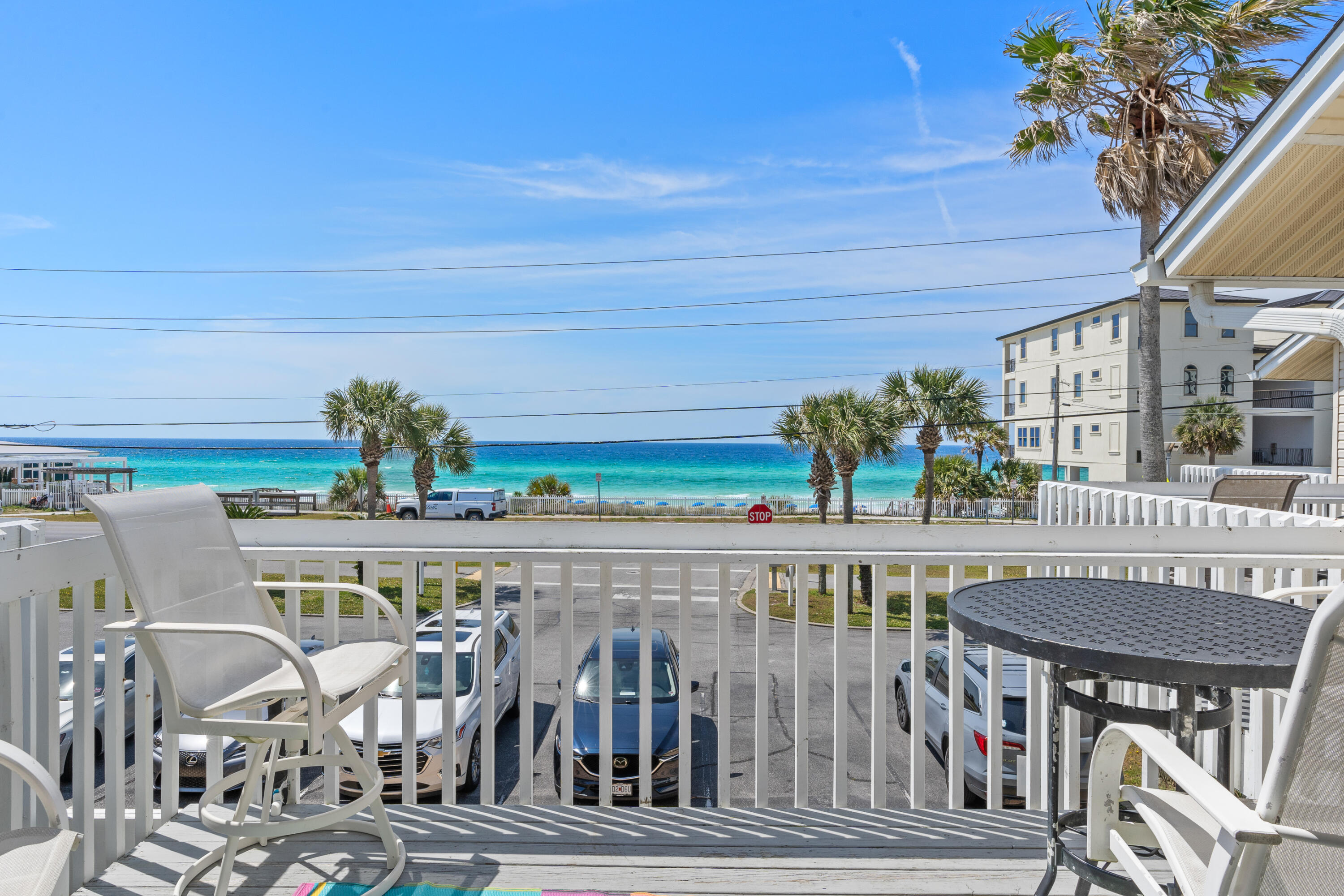 Over $81,000 in RENTAL INCOME for 2023! Extremely low HOA fees at $165 per month! Unlike condos you own the land under your unit too! Private beach access directly across the street from the unit! Pet friendly means additional income to the base rental rate! 5'x5' beautiful new master shower! Hurricane impact master bedroom sliding glass door & windows! Upstairs deck is shaded in the afternoons! Absolutely the most beautiful views of the Gulf & great people watching! It's a favorite for returning guests! Strong past rental history for multiple years! Sold with reservations on the books for 2024! HVAC air handler 10/2023, HVAC outside 2.5 ton Carrier HP Condenser 7/2022, Hot Water Heater 2019! Sand Pebbles Unit 2 just sold for $800,000 in December 2023 so priced accordingly with the perfect comp! Convenient back door entry through the kitchen for groceries and easy access to the bedrooms!

This bright coastal design townhome is more like a home on the beach, and it's sold fully furnished with unobstructed views of the beach and the emerald green water in Destin, Florida! Sand Pebbles is a quaint low-density complex with only has 8 townhomes.  This unit has it all starting with the great flow of light colored LVP flooring throughout the entire unit, to the bright white design in the updated master bathroom shower, and the large private master bedroom deck that looks out over the water in the Gulf of Mexico which is perfect for your "wine-down" in the evenings and coffee sunrise in the mornings.  There are water views all the way from the kitchen through the open concept floor plan to the dining room, to the living room, to the beach! If you came to enjoy the beach, this is the perfect location. 

As you walk into this unit, you are greeted with this bright accent wall and beachy design. The kitchen has granite countertops, large double-door refrigerator, ample number of cabinets with glass accents and large expanded cabinets on the end for plenty of storage, making this kitchen one you will enjoy spending time in with family and friends.  The master bedroom has a large king-sized bed with trey ceilings and views of the water from every angle.  It is a wall full of sliding glass doors to give you the full view of the ambience of the beach.  There is an additional guest bedroom upstairs with a guest bathroom in the hallway.  Included in the guest room is a full-size washer and dryer.  There is parking right in front of the unit, and then even parking in the back of the unit for easy access to the kitchen door.   

It is located on Scenic Highway 98 which runs parallel to the beach so you can embrace the outdoor lifestyle with long sidewalks perfect for leisurely strolls or morning jogs, all while being surrounded by Destin's famous sandy white beaches and emerald green waters. The townhome's perfect location ensures endless Gulf views and easy access to a variety of leisure activities such as fishing, boating, jet skiing, paddle boarding, parasailing, and dining options just down the street including Crab Trap and Pompano Joe's.  Then within minutes you can drive to the Emerald Bay Golf Club and the Seascape Resort which both offer beautiful courses that are well-maintained and challenging for all levels of golfers. This townhome represents a perfect blend of location, luxury, and lifestyle, making it an ideal property for those seeking the ultimate beachside retreat. Buyer to verify all information deemed important.