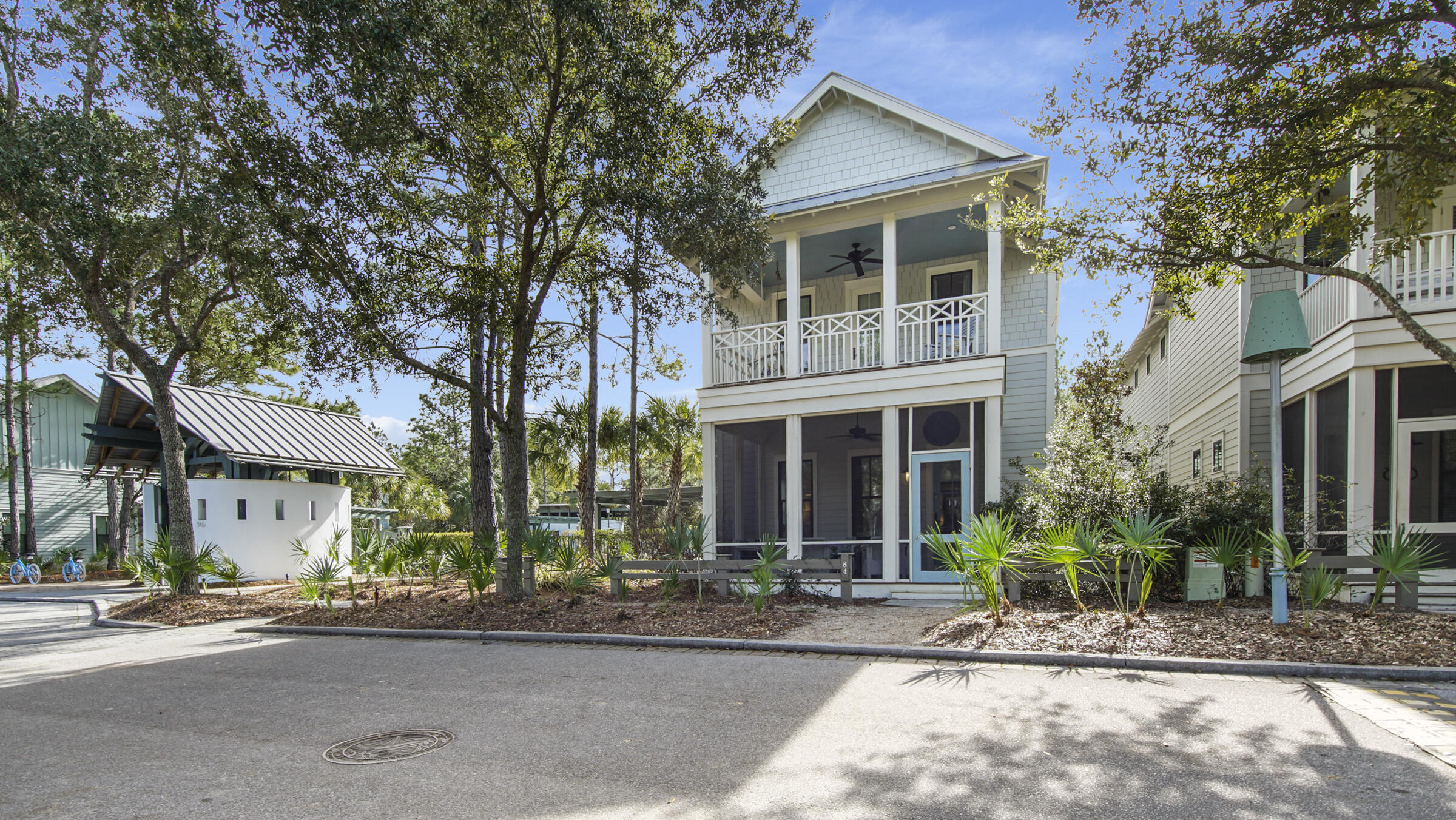 Located in WATERCOLOR off of 30A, this Beach House in Phase IV is a Must See. Next to the Dragonfly Pool. Currently the Best Value and Lowest Price Per Sq Ft Property in the Community.. 5 Bedrooms, 4.5 Baths. Golf Cart Included. Bright Open Floor Plan. Three Master Bedrooms En Suite, 1 Downstairs & 2 Up with Classic Carrera Marble.One additional full Bath Upstiars with a Half Bath Down. Stainless Steel Appliances & White Quartz Countertops finish out the Kitchen and Pantry opening onto the Dining Area and Great Room. French Doors open onto the Side Deck for Entertaining,. There are 2 Front Porches Overlooking a GreenSpace. The Ground Floor Porch is Screened In and the Second Floor Open Air.  Perfect for a Summer Evening in the South. Steps Away from the Beach, Restaurants and Shops. The Watercolor Amenities are Worldclass including the Beach Club, Gulf Front with 3 Pools and 3 Restaurants; Camp Watercolor (with a Winding River and Water Slides); Tennis and Pickleball Courts, The Watercolor Boathouse (for Kayaking and Paddleboarding) on Western Lake; Endless Trails for Rover to Explore and Countless Bikepaths.