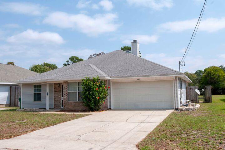More pictures coming soon! 3 bedroom 2 bathroom home with over a quarter acre and a fenced in backyard.  Huge covered back porch and master has its own entrance from there. Location is ideal being just 6 miles from the beach and 5 miles from Hurlburt Field. Home has been a rental and does need cosmetic updates. Roof is 2012