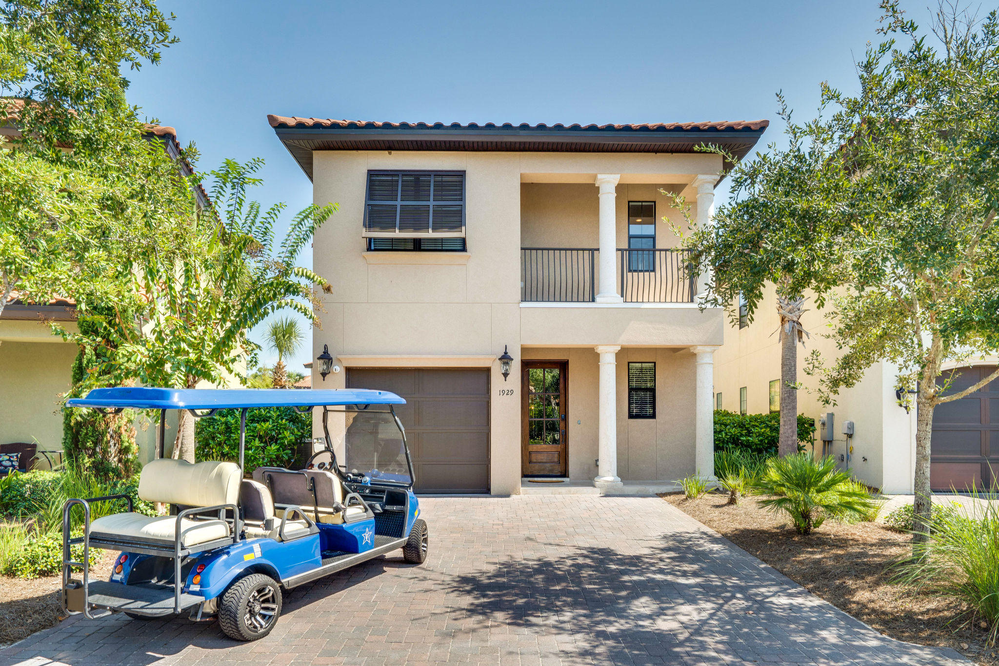 European rustic meets elegant coastal in this luxuriously appointed Sandestin home. Overlooking a tranquil water feature, and nestled among the Baytowne Golf Course, this immaculate villa is a masterpiece of beautifully crafted architecture, dcor and style. This home offers welcoming comfort from the moment you step into the foyer, which greets you with vaulted ceilings, a beautiful curved wall, remarkable dcor and stunning ceramic wood plank flooring, in a soothing coastal color pallet, reminiscent of warm summer days by the ocean.
The open floorplan of the first floor offers an abundance of natural light from the superb use of windows designed to maximize the views from the living and dining areas of the home. Perfectly designed for hosting and entertaining family and friends, this villa features a gorgeous open-air kitchen that boasts leathered quartzite countertops, an oversized dining bar accentuated by detailed corbels that easily seats four, gleaming stainless-steel appliances, and subway tile accents. Just off the kitchen is a bright and airy dining area that can seat up to ten, offering unlimited views of the water from the wall of windows. The kitchen and dining open to the grand living room, which is appointed with high-end, designer furnishing and décor that carry through the casual elegance of the coastal lifestyle this home embodies. The ceramic wood flooring is carried throughout the entire first floor, allowing this home to transition easily from room to room, and the upgraded lighting fixtures in each room are true architectural works of art. Finishing off the first floor is a large guest bedroom and full bath. 
As you ascend the polished wood staircase to the second floor, you are greeted with beautiful earth and sea inspired colors and ambient lighting that offers you the ultimate in relaxation and tranquility. This floor offers a stunning master suite with private bath. Situated to the back of the home, the master suite features a trey ceiling, accent windows for natural light, and a private balcony overlooking the canal. Luxurious bedding and furnishings and a master bath with an oversized walk-in shower, double vanities and exquisite lighting fixtures complete the master.
On this floor, you will also find two additional guest suites, both with en suite baths. One is a custom built bunk room offering three bunks and queen size bed, each with their own lights and charging outlets. The other is a beautiful suite with access to the covered balcony. The stairs and second floor feature hand-scraped engineered hardwood floors and crown molding throughout. Enjoy sunrises and coffee or sunsets and cocktails on the open-air patio facing Villa Lago's water feature. If you are looking for one of the most meticulously maintained homes in Villa Lago, this is it. This home is being sold fully furnished with an attached garage and a 6-seater golf cart that will convey. It is also equipped with two WIFI exterior security cameras that enable saving and playback of all video, as well as Nest thermostats that can be controlled remotely from your phone.

This home is on a vacation rental program and had a NET rental income of $61,482 with 44 Owner nights in 2017, $56,682 with 170 Owner nights in 2018 and $60,100 with 125 Owner nights through 10-8-19.

As an introduction to the Sandestin lifestyle, we invite our new owners to explore amenities that make Sandestin special. The listing brokerage and seller(s) are presenting the buyer(s) of this property with (2) 90-minute rounds of Tennis court time, a golf foursome at one of our three championship courses, a round of golf for up to four (4) players and an invitation to "Club Night" at the unrivaled Burnt Pine Golf Club.

Sandestin Golf and Beach Resort is a major destination for all seasons and all ages, and has been named the #1 resort on Florida's Emerald Coast. This magical resort spanning over 2,000 acres is comprised of over 70 unique neighborhoods of condominiums, villas, town homes, and estates. The resort features miles of sandy white beaches and pristine bay front, four championship golf courses, a world-class tennis center with 15 courts, 4 resort swimming pools (and 15 private neighborhood pools), a 123-slip marina, a fully equipped and professionally staffed fitness center and spa, meeting spaces and The Village of Baytowne Wharf, a charming pedestrian village with events, shopping, dining, family entertainment and nightlife. For true golf cart community living, Grand Boulevard is just outside the resort gates and provides access to additional shopping, dining and entertainment  all without traveling on Hwy. 98.  Come to Play, Stay for Life!
