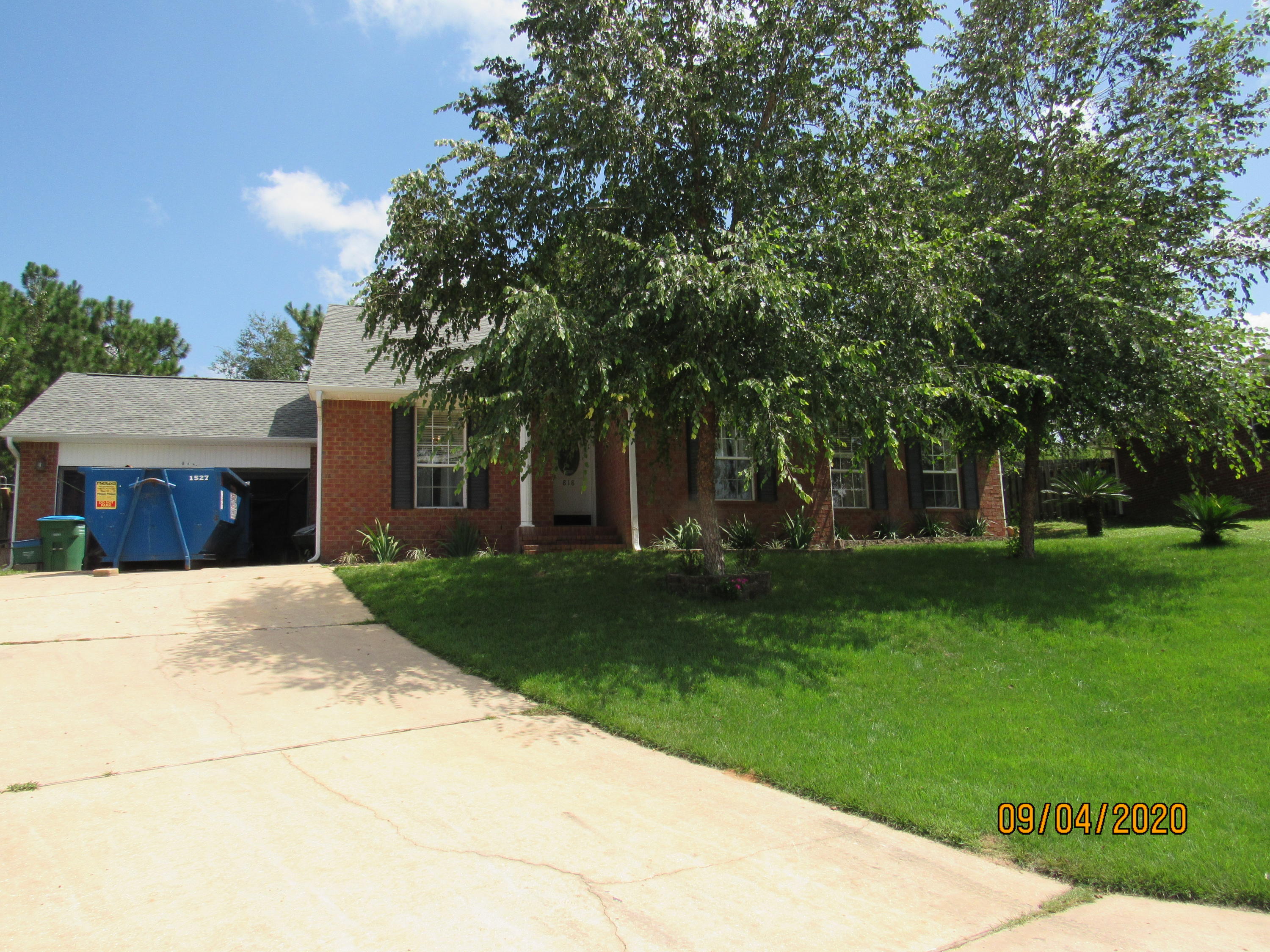 Fantastic 4 bedroom, 2.5 bath, 2-story brick home boasting over 2,200 sft & an easy commute to Eglin, Duke, Hurlburt Field, 7th Special Forces, beaches, schools, & more. The 1st floor features crown molding, recessed lighting, and other upgrades, as well as a spacious living room (with a fireplace) that leads out to a Florida room overlooking the large backyard with step garden. There is a lovely, upgraded, eat-in kitchen with a breakfast bar, granite counter tops, plenty of cabinet space, newer stainless appliances, a pantry, & a formal dining room. Also downstairs are the huge master bedroom with a walk-in closet & a great en suite with double vanity, walk-in shower, soaking tub, & separate toilet room, one guest bedroom, a guest half bath, a nice size laundry room, and the 2-car garage. Pets may be considered on a case-by-case basis with prior owner approval and a non-refundable pet fee. No smoking, including vapes.