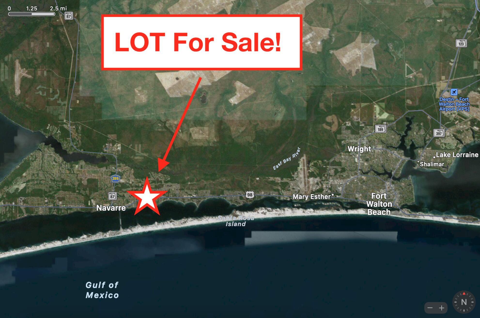 You may think that you're dreaming...BUT YOU'RE NOT! :) This is a HUGE almost 1/2 ACRE LOT in a prime location of Navarre for an INSANELY AMAZING PRICE! If you've been looking for the perfect place to build your dream home OR find the perfect lot for a manufactured home to create your beach home getaway with no HOA restrictions - You've found it! The location of this lot couldn't be better - 10 minutes to Navarre Beach; 2 minutes to the grocery store; Great shopping and schools all nearby - This one is the DREAM. Don't miss this opportunity because this lot WILL NOT LAST LONG!