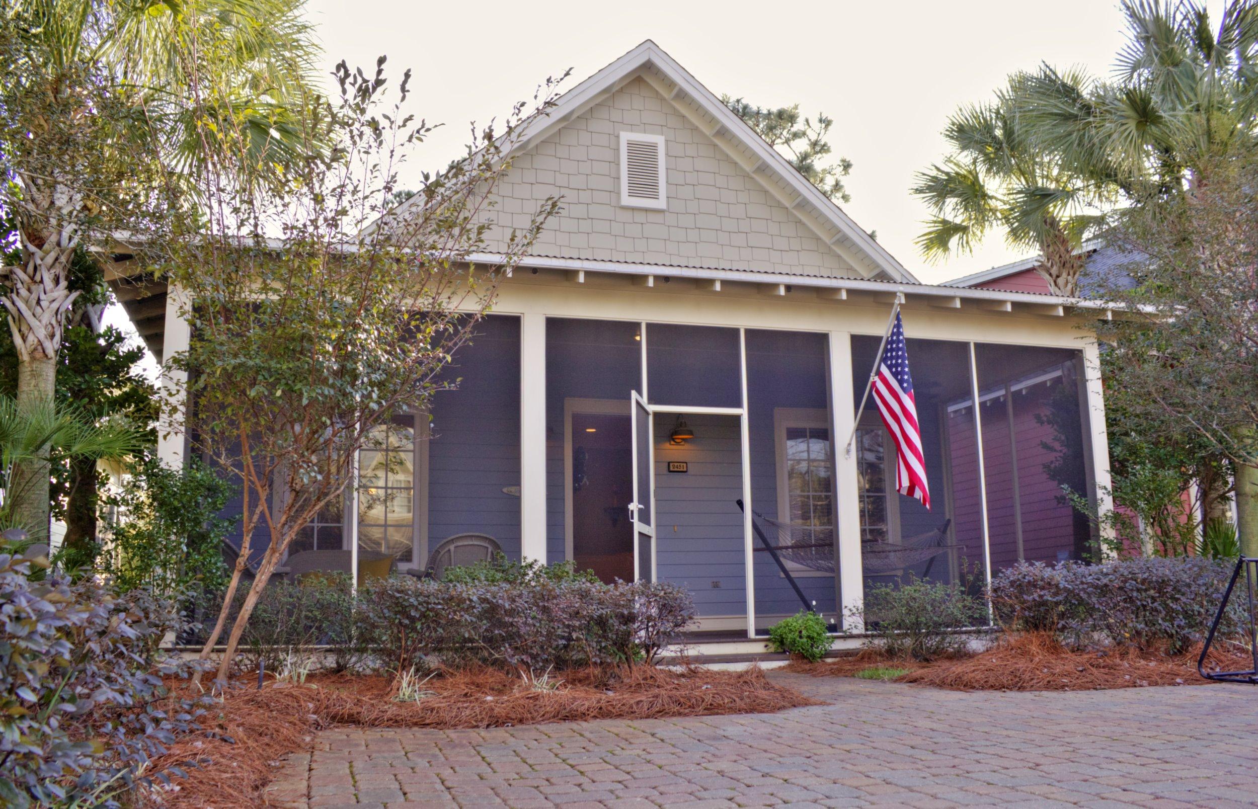 *Golf Cart Included if under contract by end of May* A true Beach Bungalo! This single story charming home is tucked away in The Bungalos at Sandestin Resort, a quaint neighborhood with home usage as primary, second homes and rental vacation. Decorated in a coastal cottage design, with stone in the living areas & carpet in the bedrooms. This home features 10' ceilings, crown molding, granite in the kitchen & pre-wired for whole house audio/video. There is plenty of room for all to gather in the living area and there is a full laundry room The screened porch at the front is perfect for relaxing. This home is located steps from the community amenities including a putting green, pool, picnic area & bath house. Just a short golf cart ride to the beach, Village of Baytowne Wharf and shoppin