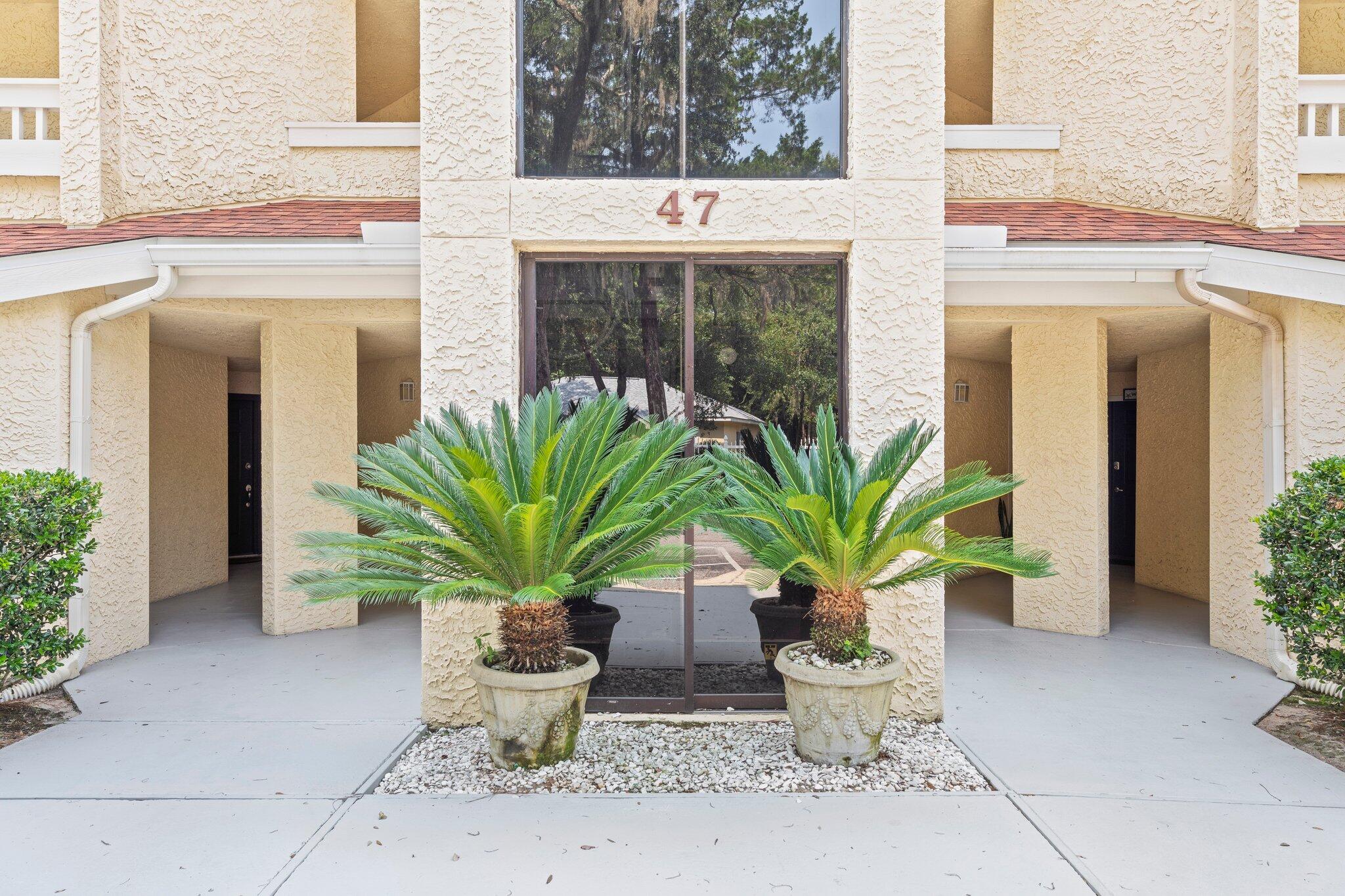 Waterfront!! First Floor studio condo. Walk out your back door to paradise. Beautiful, fully Furnished, extremely well kept.   This could be your primary home or a great short- or long-term vacation rental!! Private back porch for entertaining, grilling or dolphin watching. Manicured lawns, water, sewer, building maintenance, all taken care. Very low Hoa with so much included.  You really need to see this one!