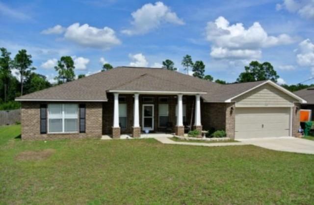 Available 08/05/2016...4/3 Floor plan boasts plenty of living space with over 2495 sqft. 1/2 acre property boasts an enormous, multi-level deck with built-in seating perfect for entertaining or relaxing (and privacy fenced), as well as a covered front porch (with ceiling fans). The master bedroom features a trey ceiling and an en-suite master bath with separate shower, garden tub, water closet, dual vanity, granite counter-tops, & his & hers walk-in closets. The generously spaced kitchen is decked out w/ stainless appliances, granite counter-tops, upgraded backsplash, and beautiful tile & cabinets. There is a huge walk-in pantry as well as a breakfast bar! Spacious additional bedrooms & so much more. No inside smoking. Pets will be allowed w/$400 non-refundable pet fee w/ owner appr.
