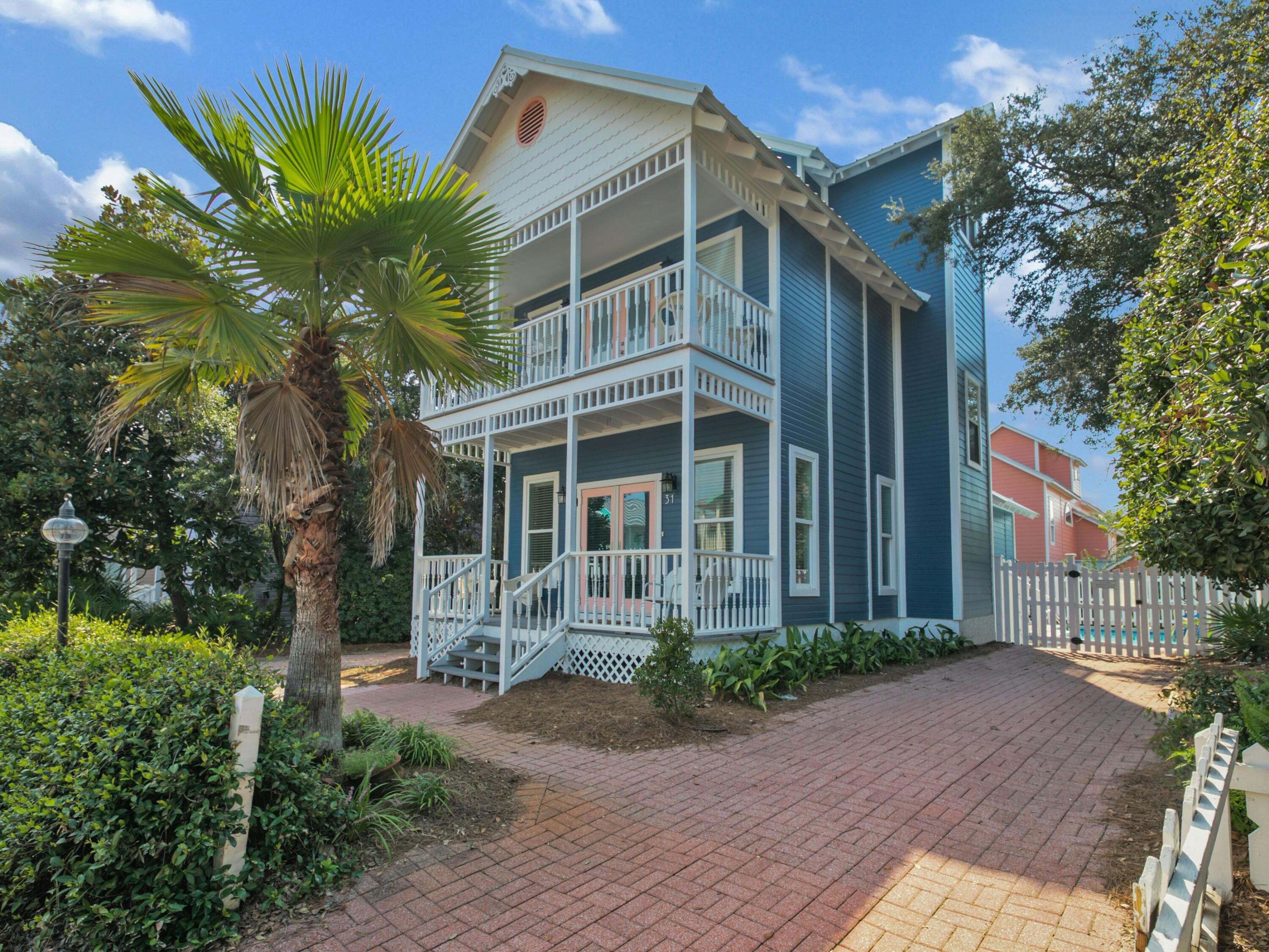 Own your own 'Salty Hideaway' in this completely renovated three-bed, three-and-a-half-bath retreat in secluded Sunrise Beach south of Scenic Highway 30A. With a private heated pool and two neighborhood beach access points, this turn-key property with 1,602 square feet of living space is ideal as a vacation retreat or rental investment opportunity.

 The first floor features an open floor plan and an owner's suite with a king bed and work desk. The second floor boasts two sets of full-over-full bunk beds with a twin trundle underneath, a private balcony and private bath. Guest accommodations include a queen bedroom with private bath. On the third floor, you'll find a twin daybed with a trundle and access to a rooftop balcony where you can enjoy sunrises and sunsets over the Gulf of Mexico.