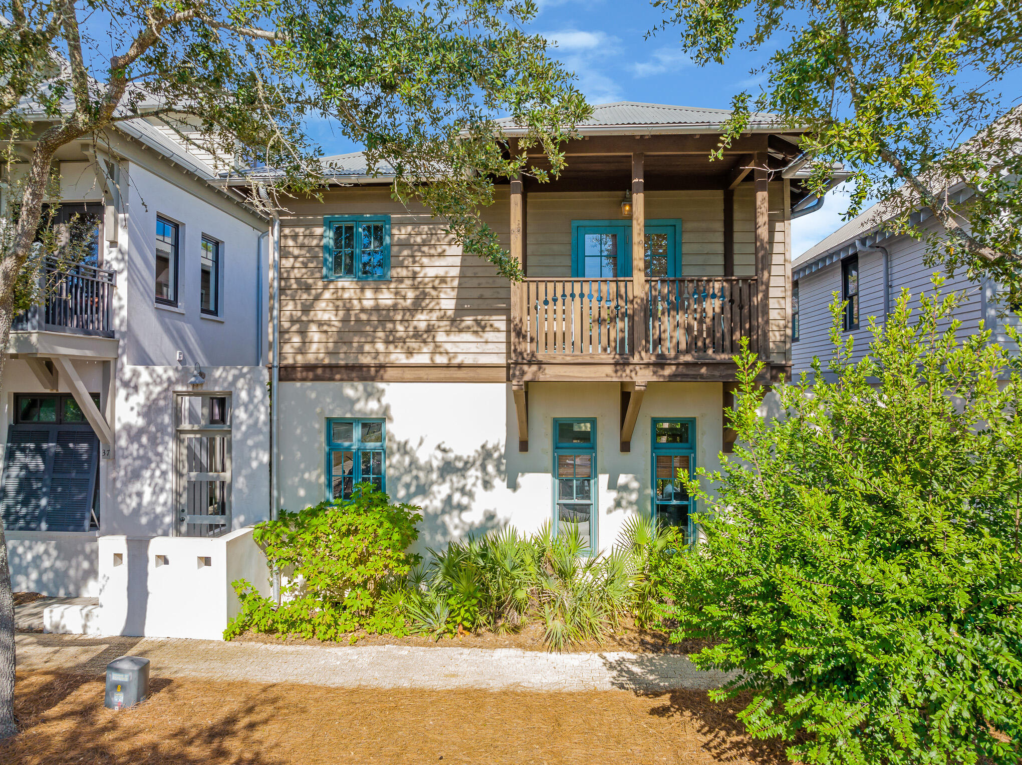 Perfectly poised on 30A in Rosemary Beach, you will find this quintessential beach retreat. This beach home offers 600 square feet of covered porches and a private courtyard to create the most exquisite indoor-outdoor entertaining experience. A short walk to Rosemary Beaches most sought-after amenities, this is an ideal vacation rental or second home. 

The main floor offers a grand staircase with vaulted ceilings and an open concept with plenty of natural light. The dine-in kitchen is well-equipped with seating for 8 and flows perfectly into the living room that opens to the covered patio and deck. An upper level master suite features a private balcony, walk-in closet and access to the spacious covered deck overlooking the courtyard. A guest suite is located on the main level and one on the upper level to create a most-desired split floor plan. This Rosemary Beach retreat is move-in ready and rental ready with over $130,000 in annual rental projections. 

Get ready to live the Rosemary Beach lifestyle you've been dreaming of at 45 Town Road. Rosemary Beach is a unique, well-established gem on 30A that blends old-world charm with new-world modern amenities. Within the community you will find dining, shopping, farmers markets and all with just a short walk or bike ride.